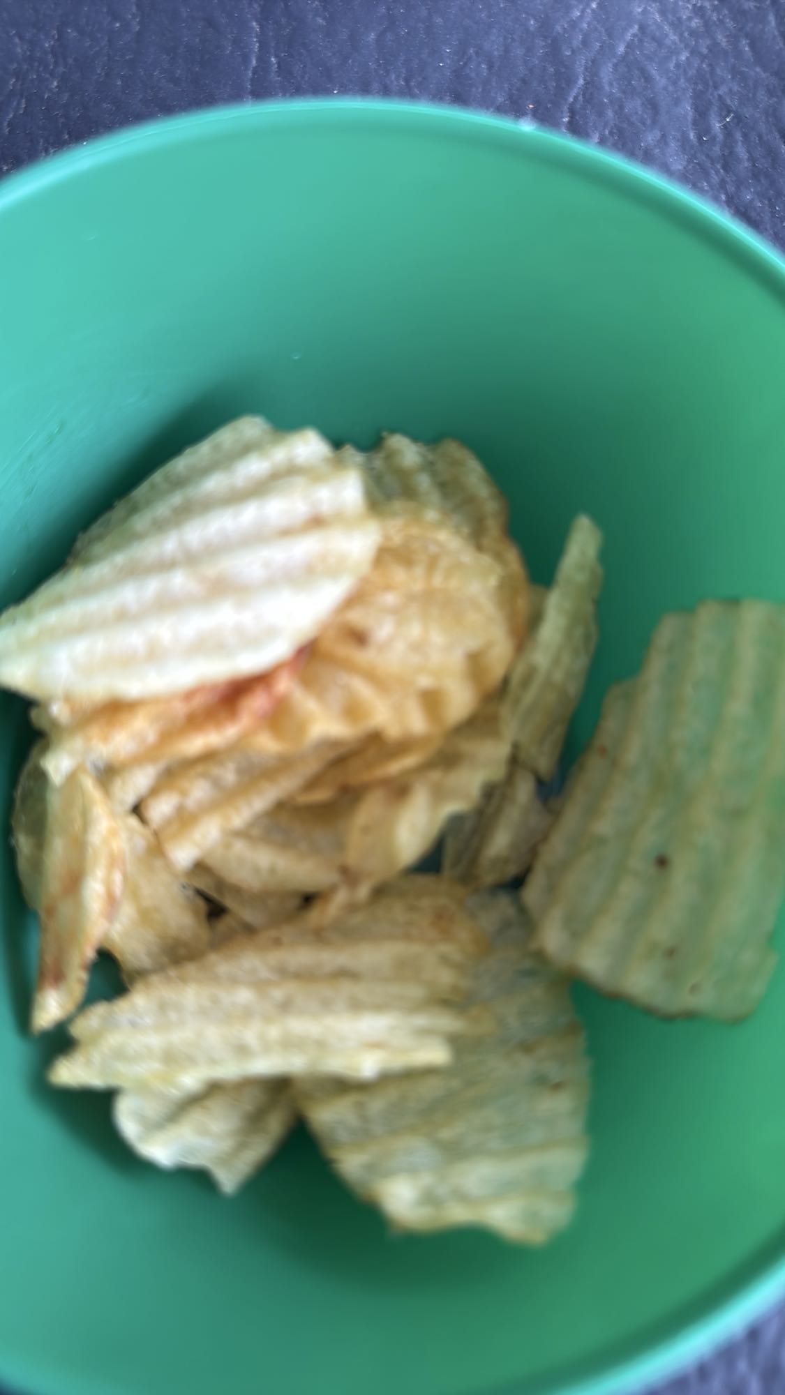 papas fritas onduladas