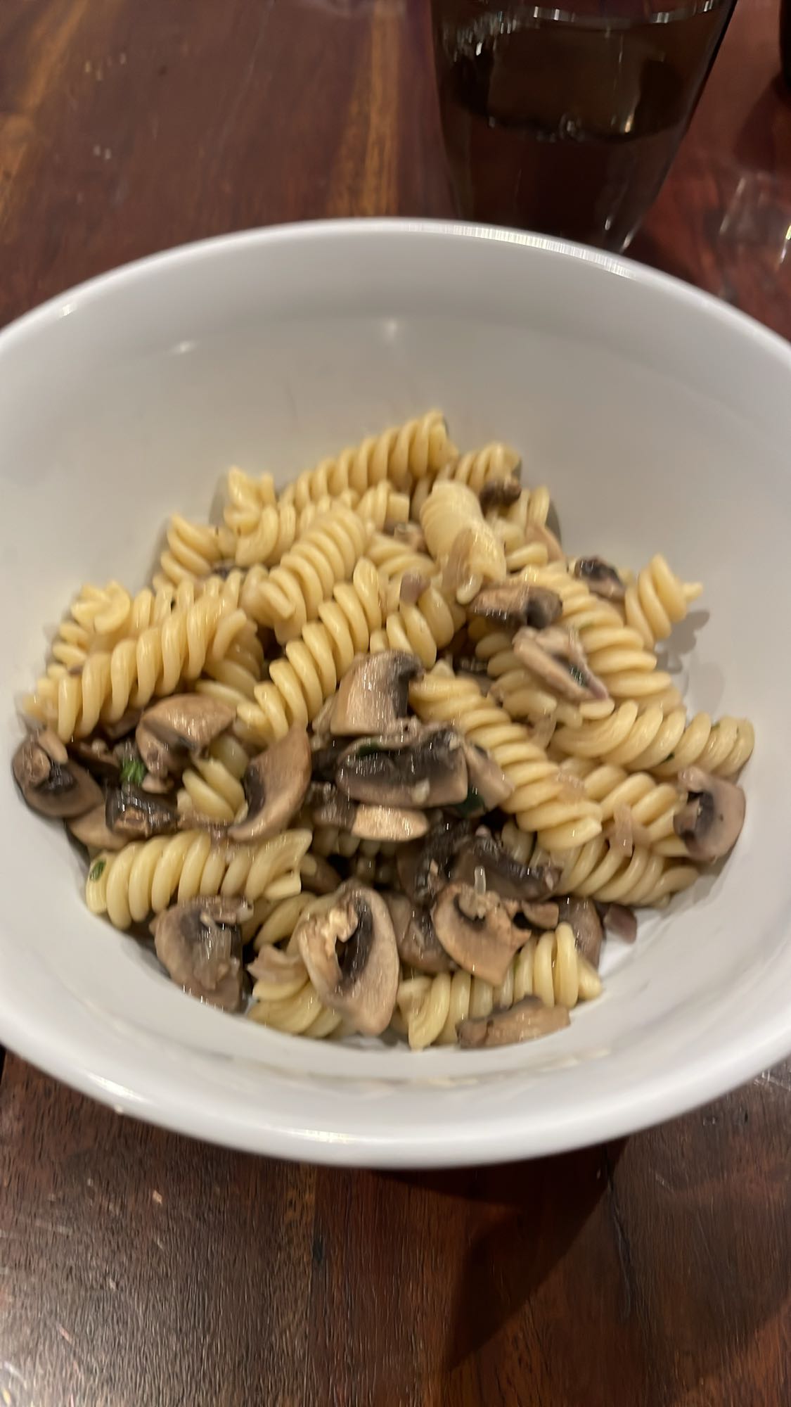 Pâtes aux champignons