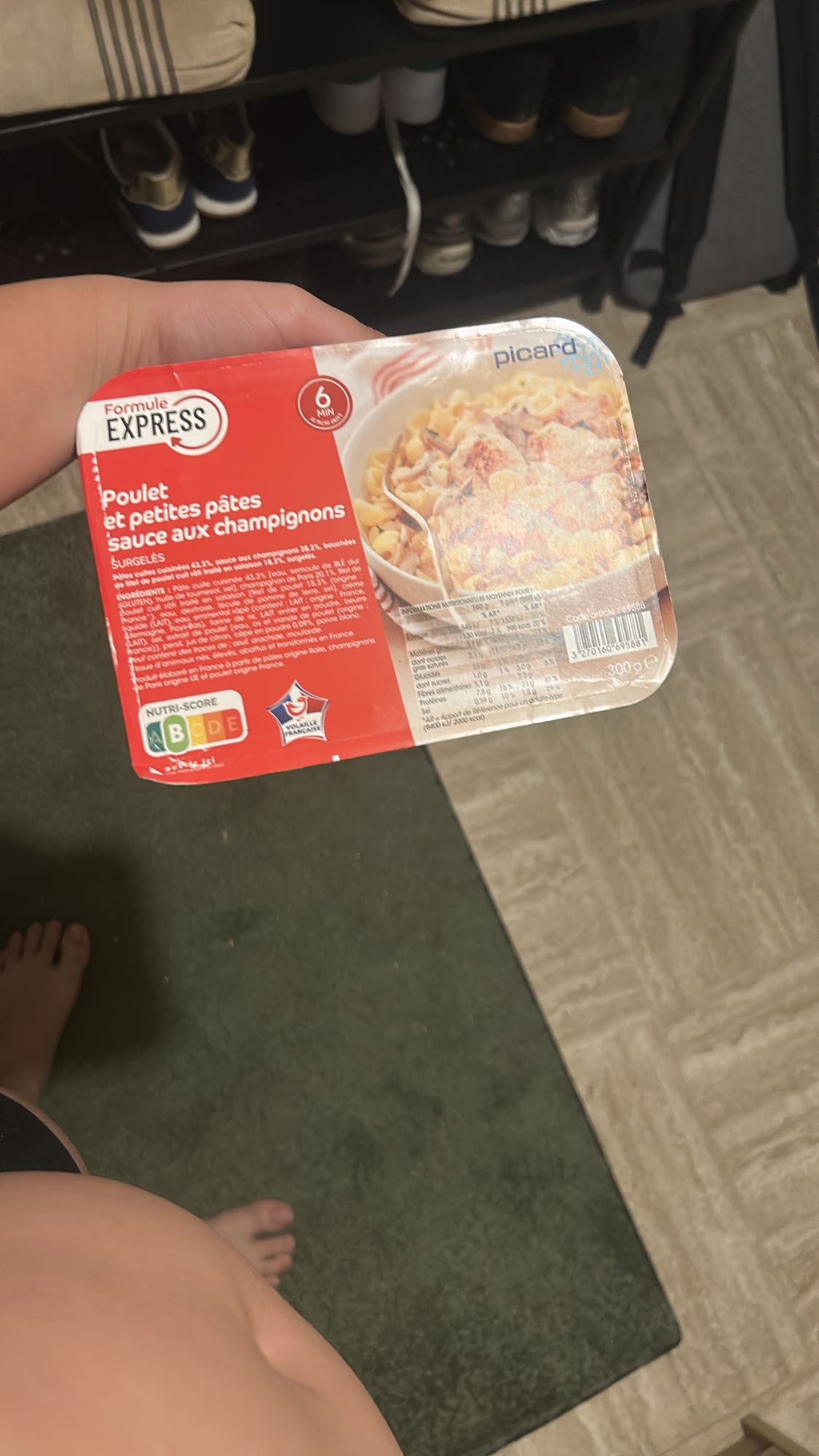 Poulet pâtes champignons