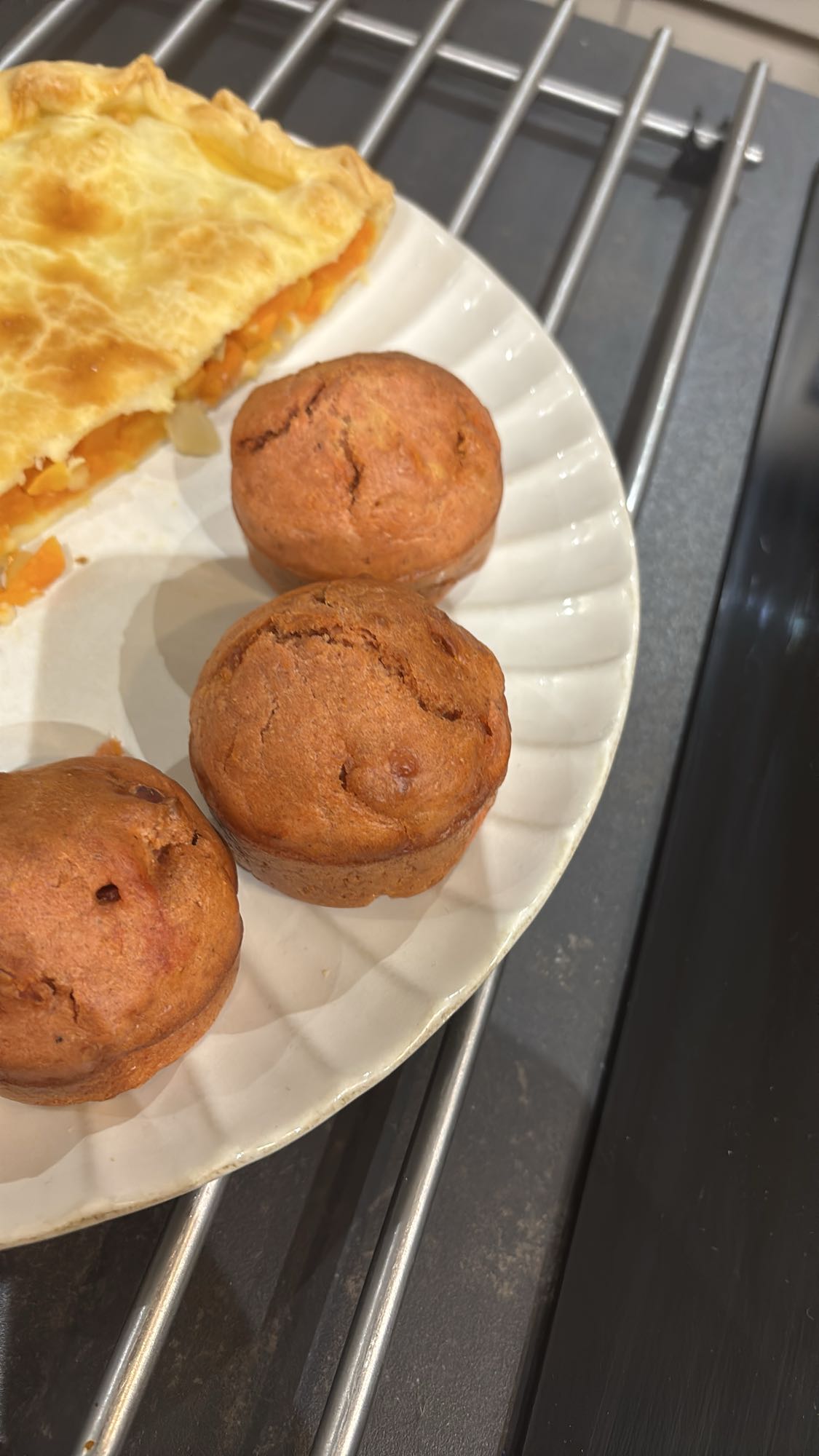 Muffins et tarte salée