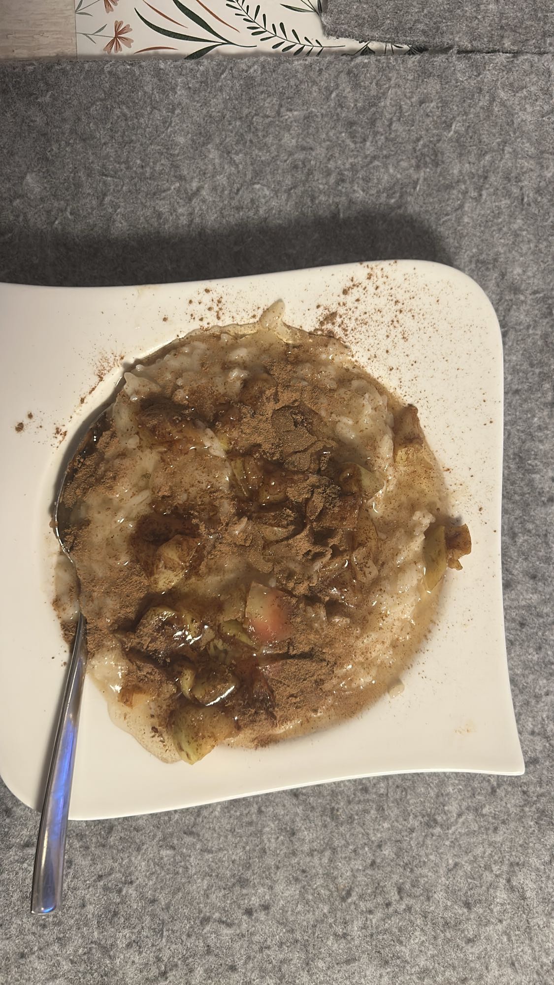 arroz con leche y canela