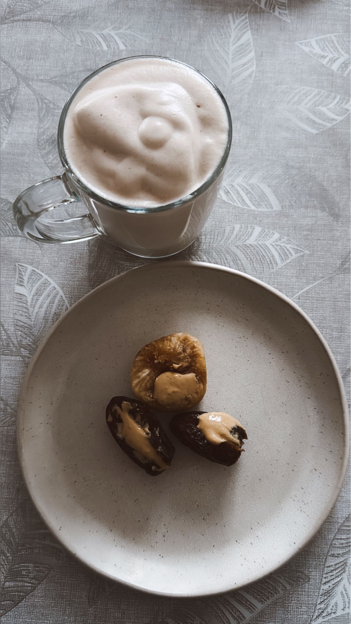 Protein shake & stuffed fruit