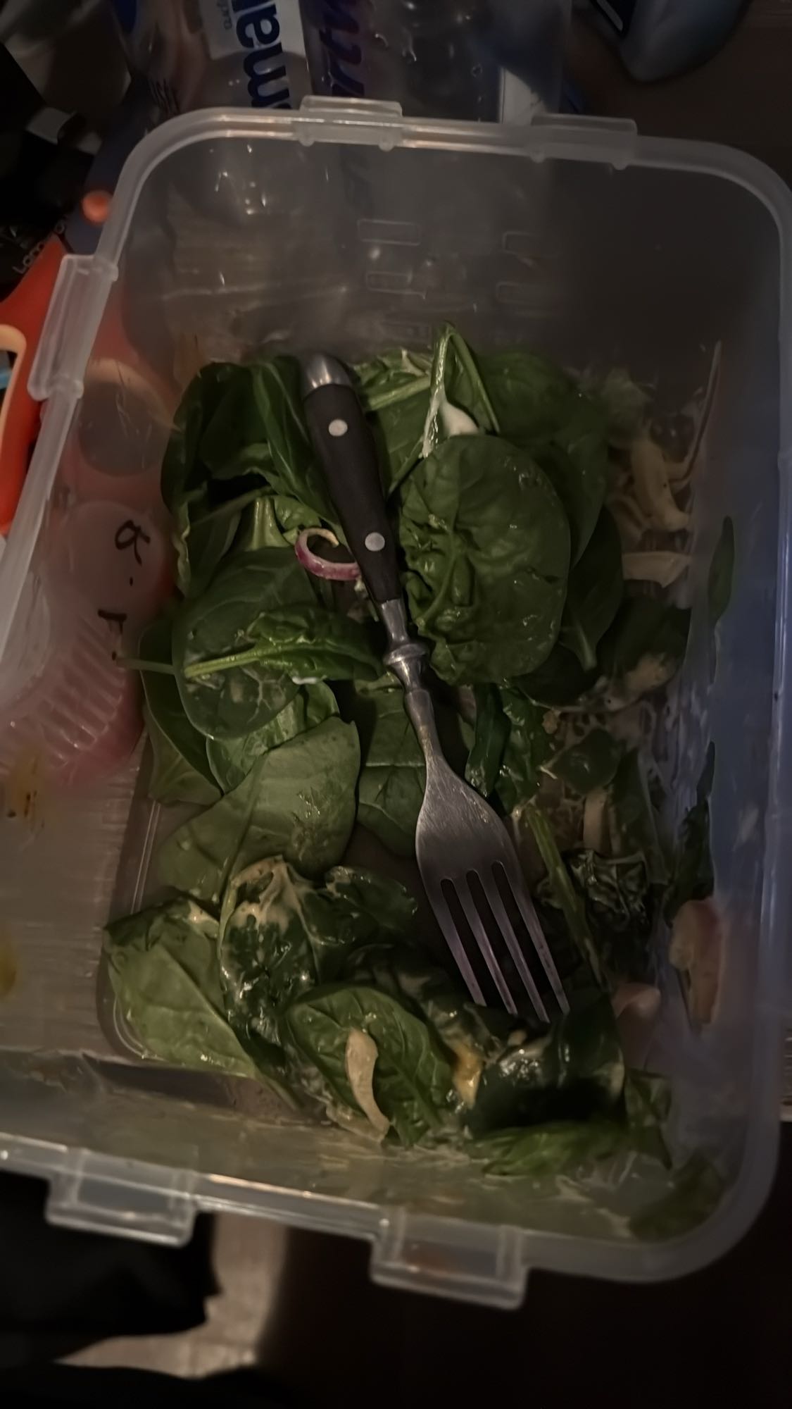 Salade épinards simple