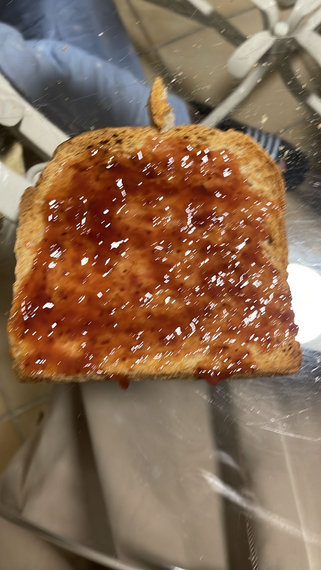 Toast à la confiture
