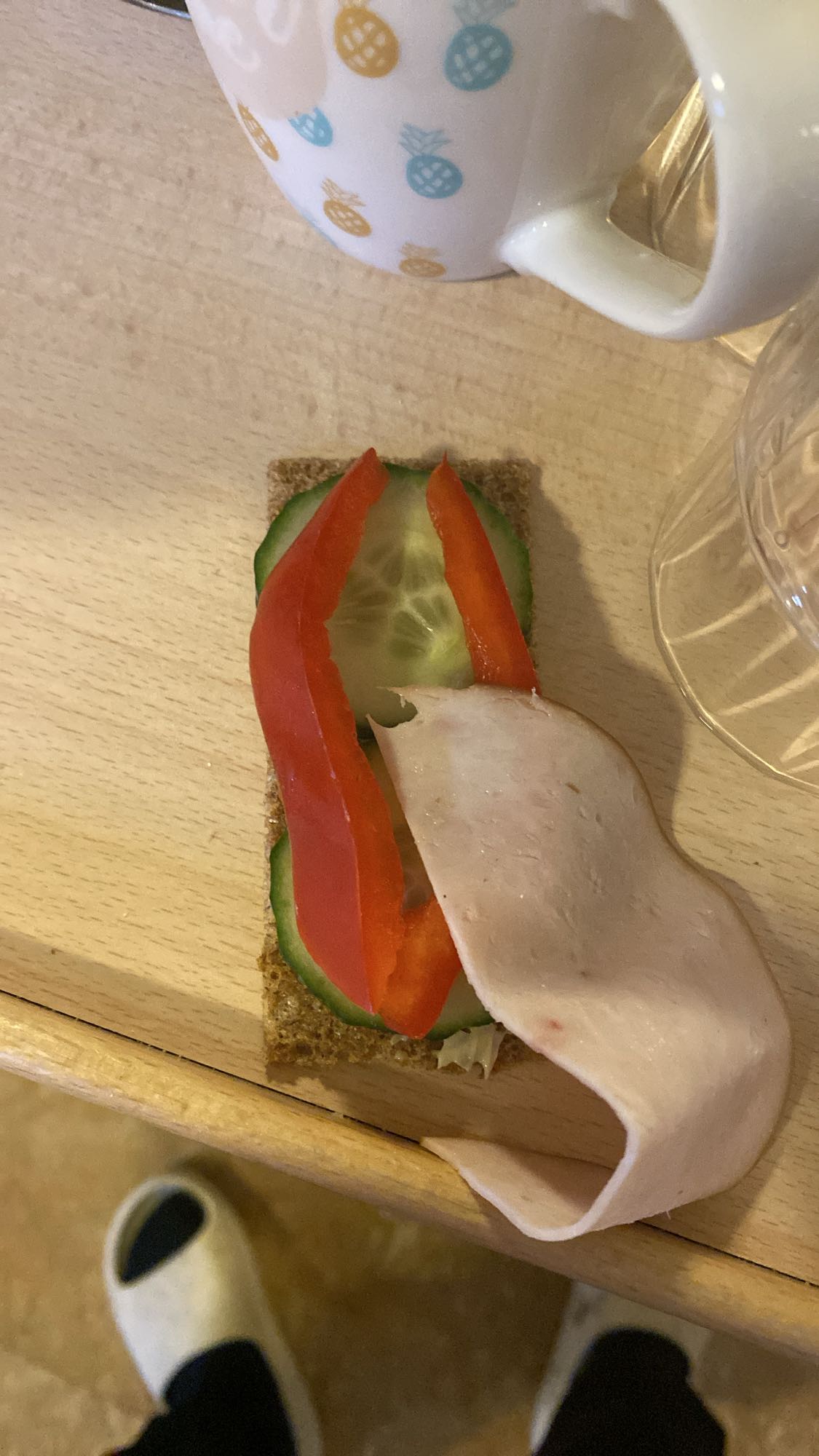 Knäckebröd med kalkon
