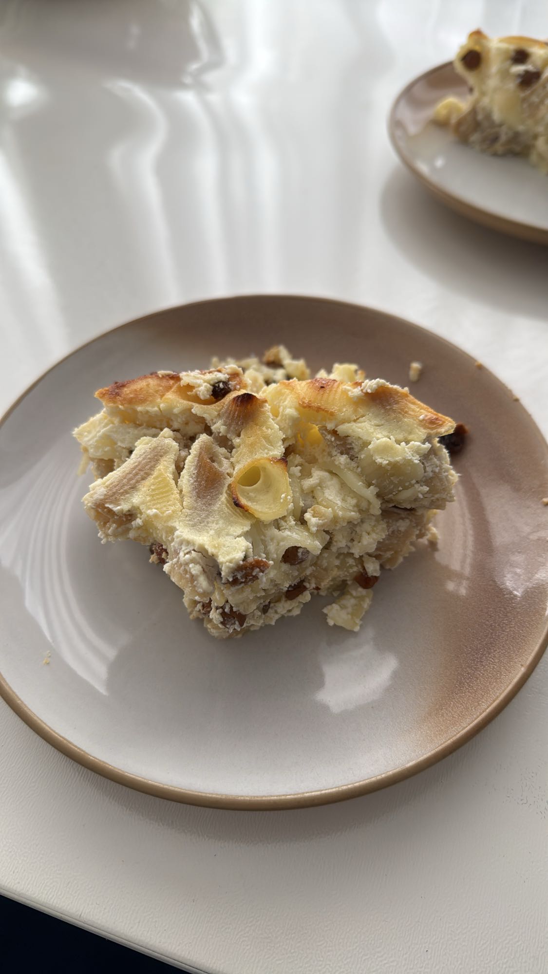 Budincă de paste cu brânză