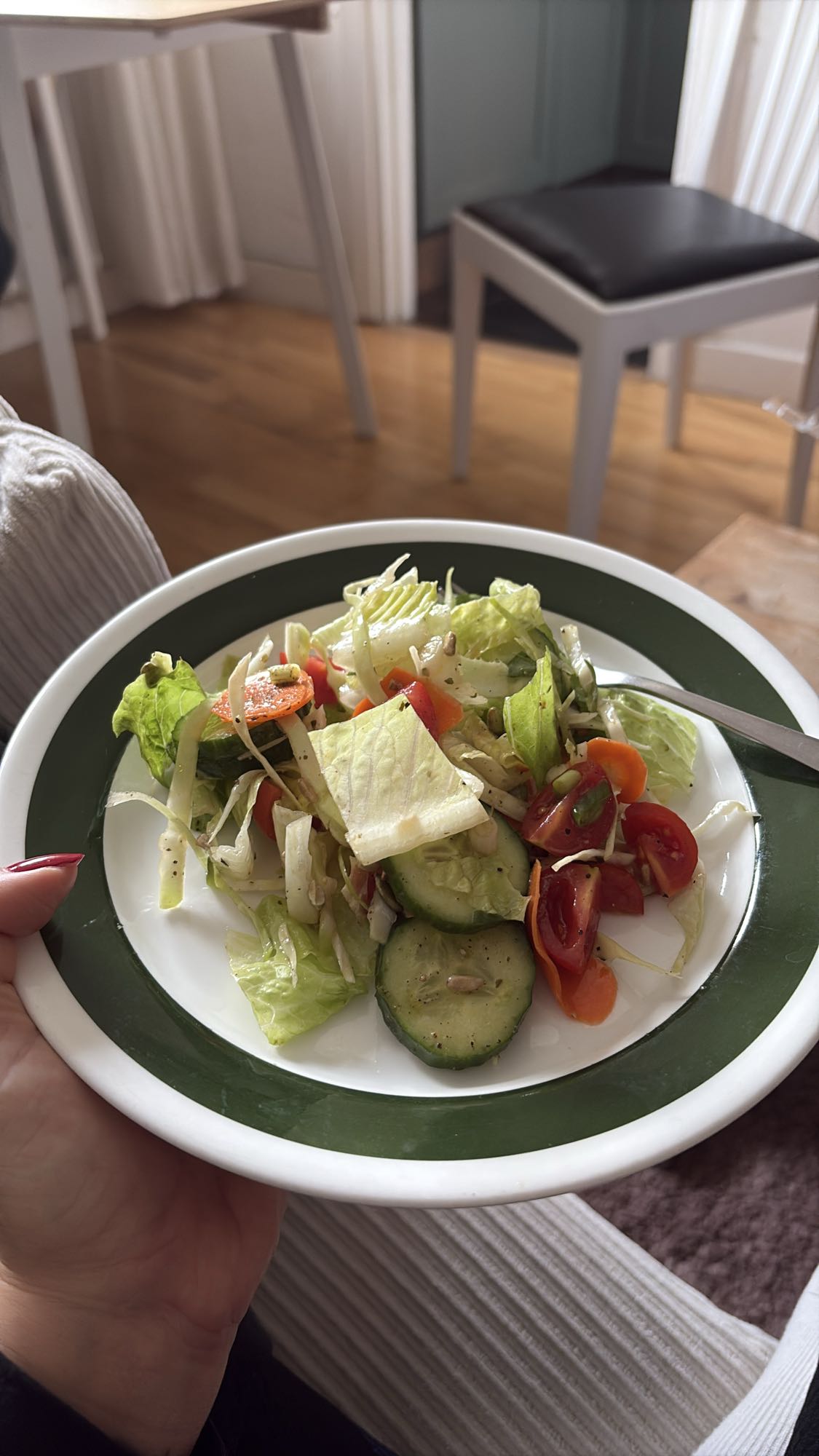 Grönsallad med frön