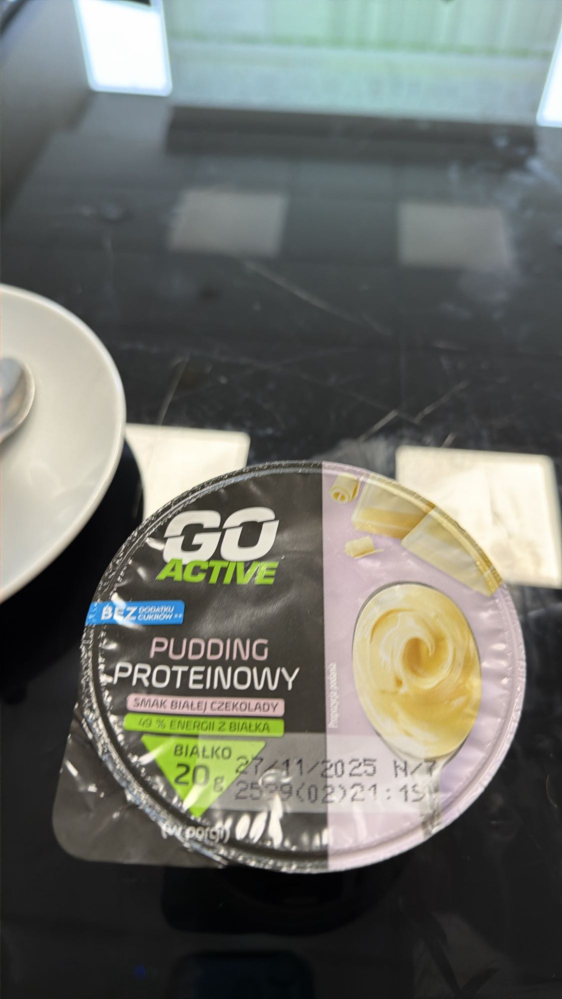 Pudding biała czekolada