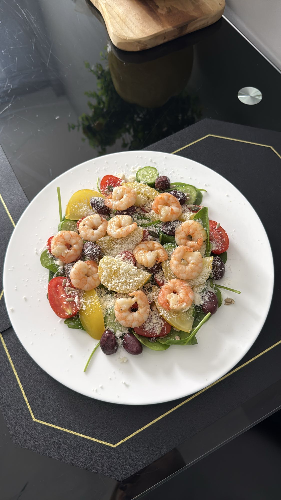 Salade aux crevettes