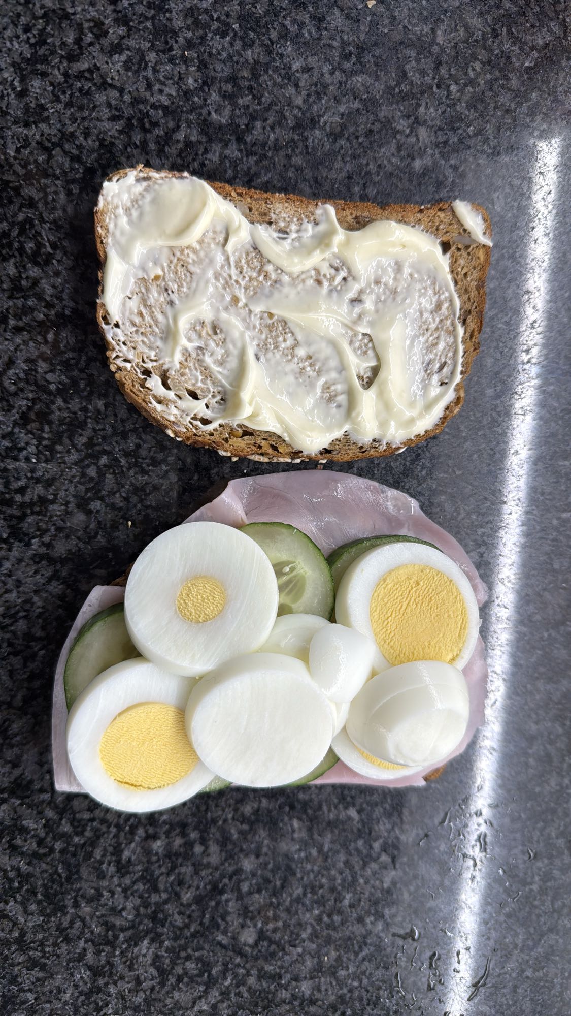 broodje ei ham komkommer