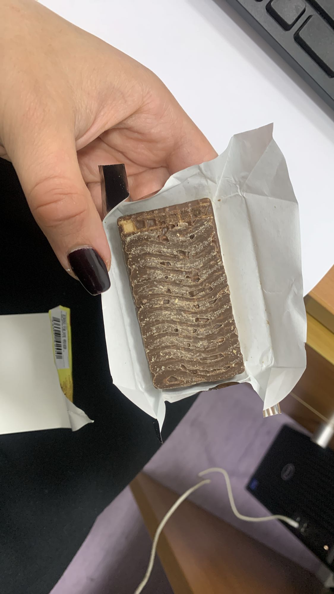 Chocolate wafer bar