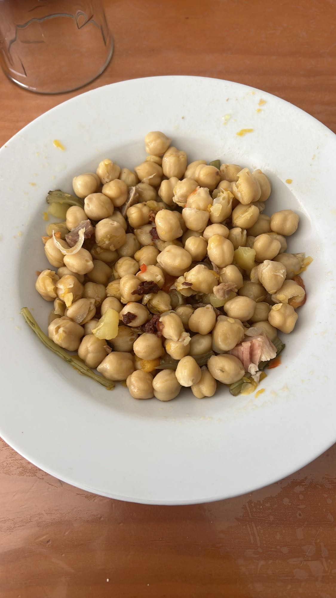 Garbanzos con verduras
