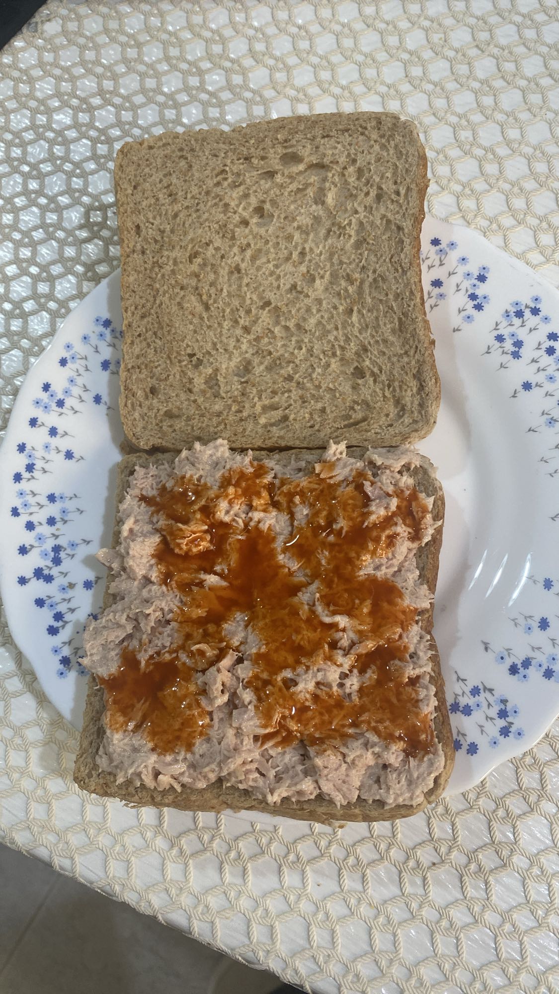 Tuna Sandwich with Sauce