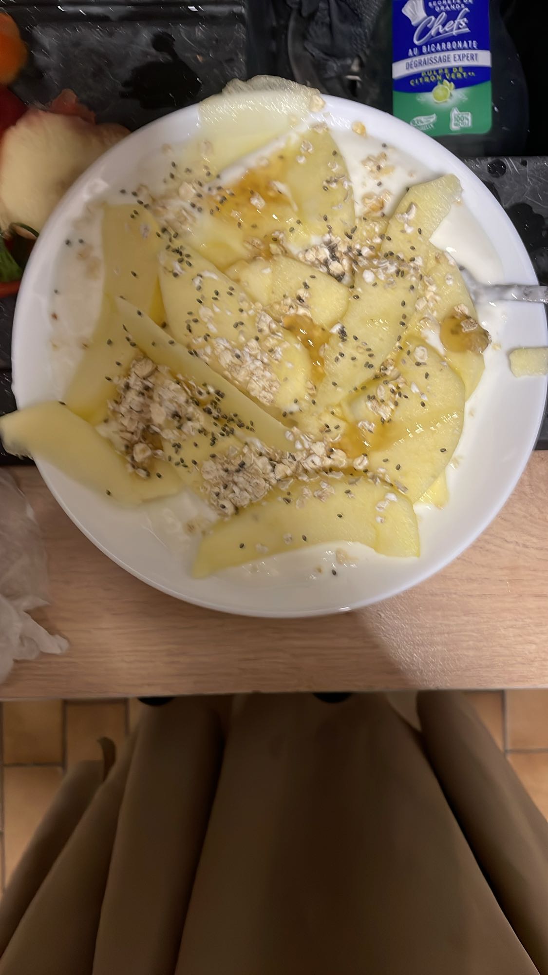 Bol yaourt pomme avoine