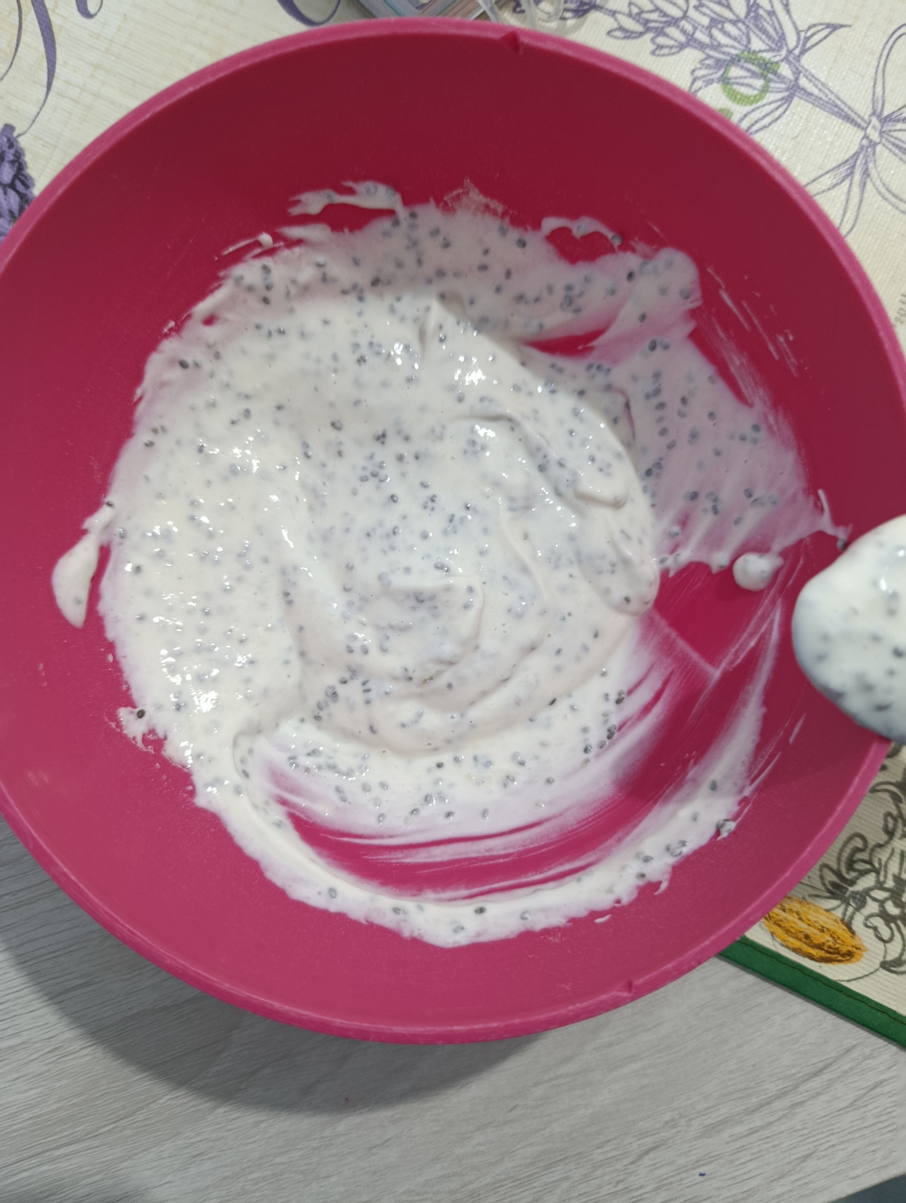 yogur con semillas de chía