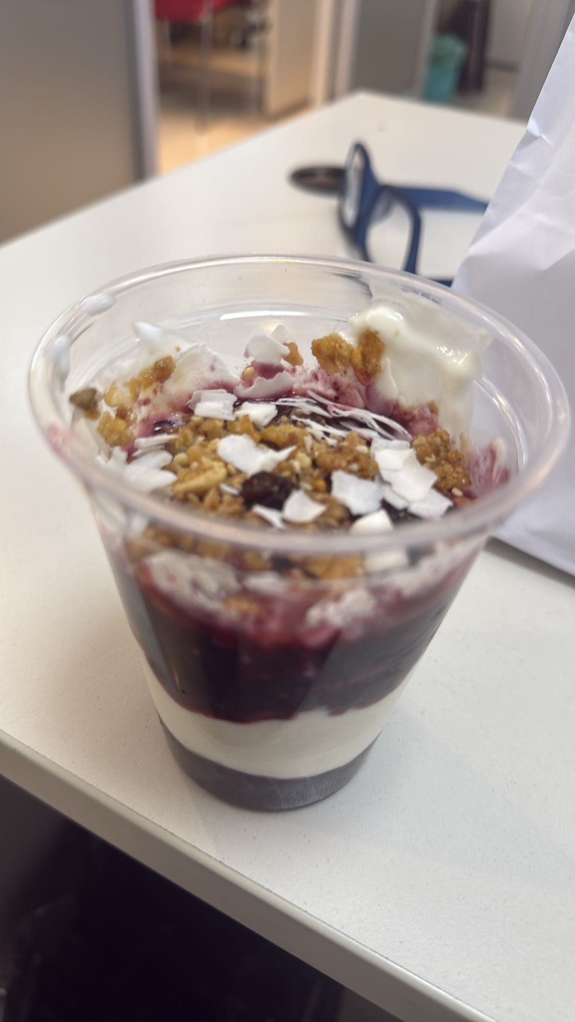 Parfait de yogur y frutas