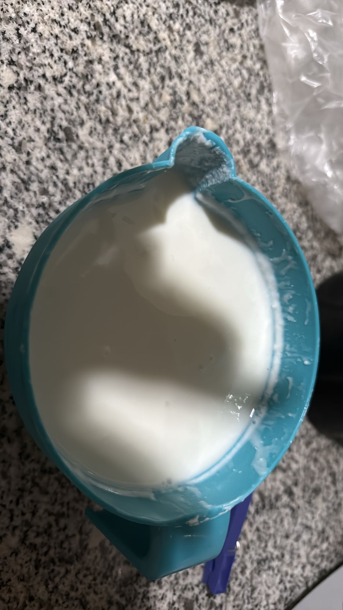 vaso de yogur natural