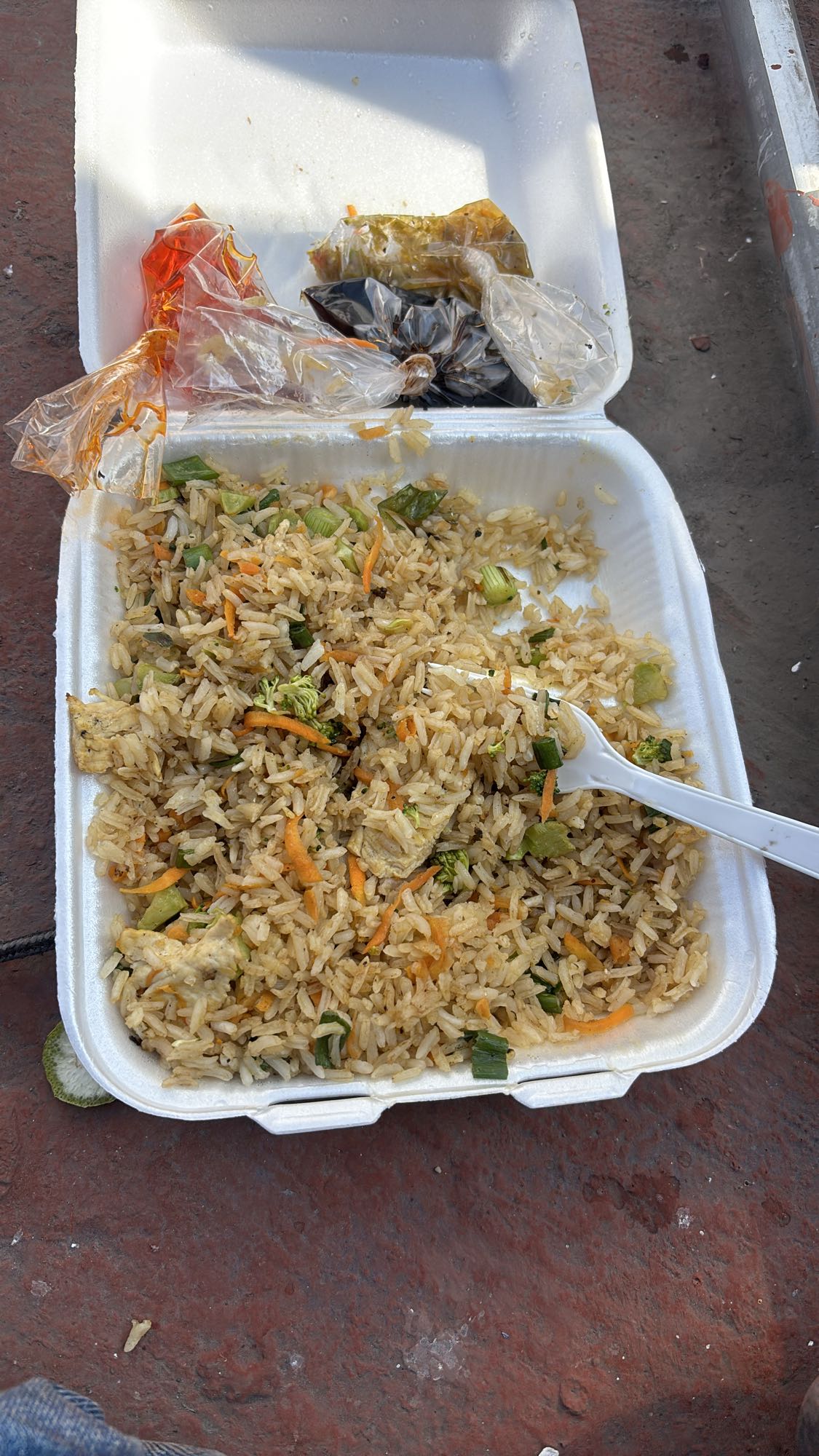 arroz frito con verduras