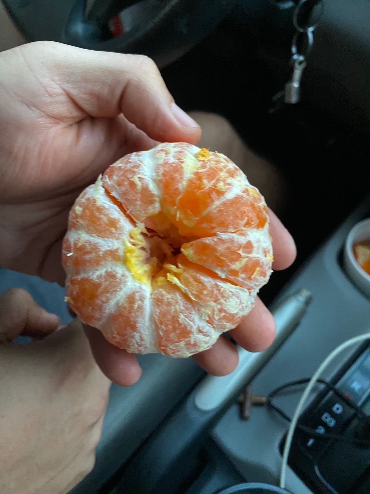 mandarina pelada