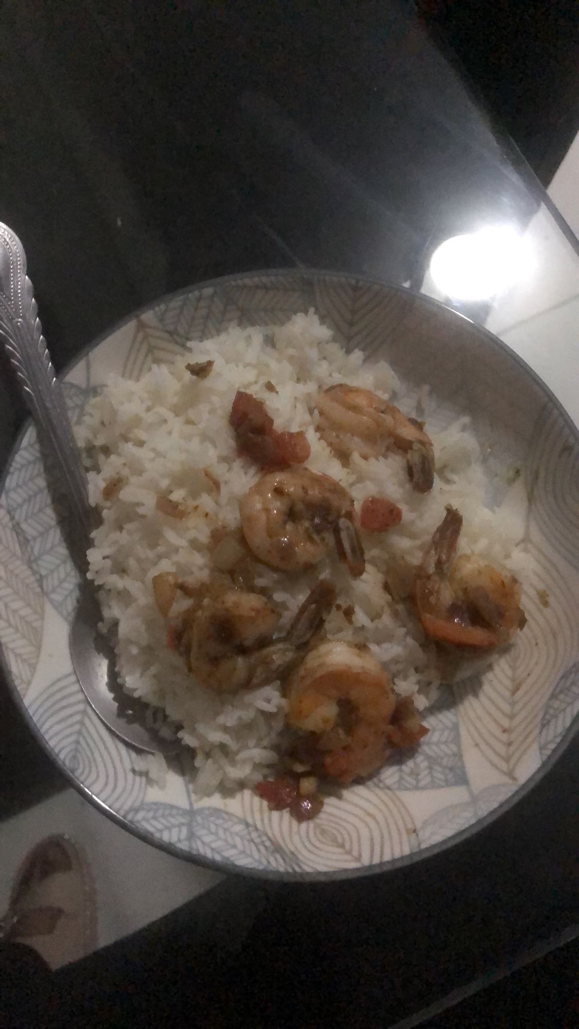 arroz con camarones
