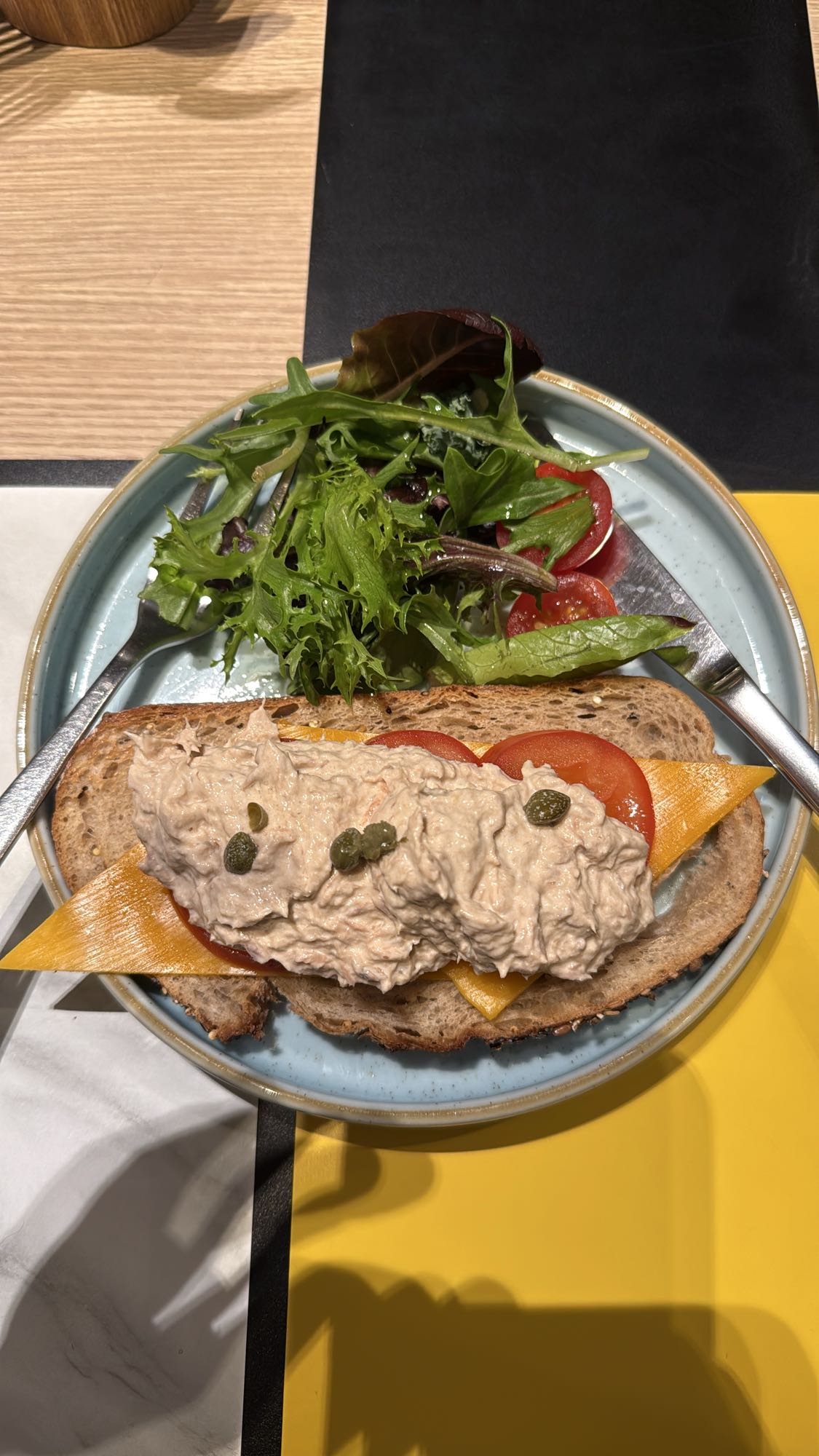 Tuna Salad Open Sandwich