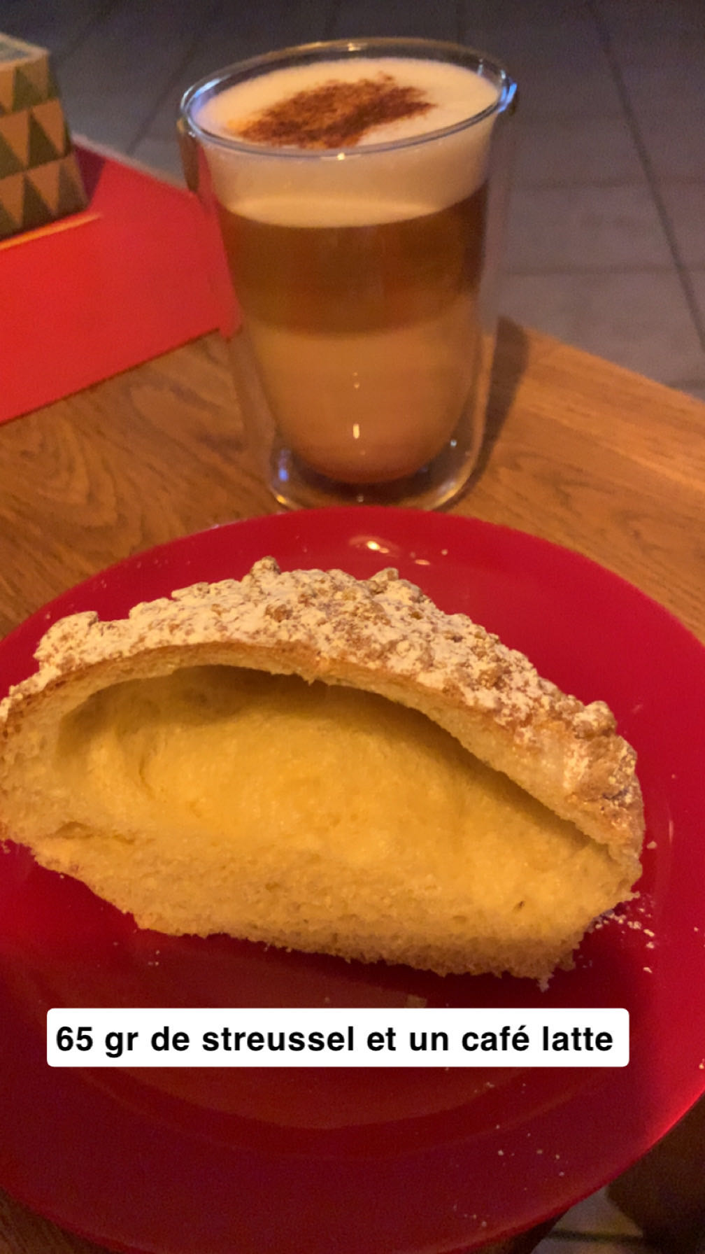 Streusel et café latte