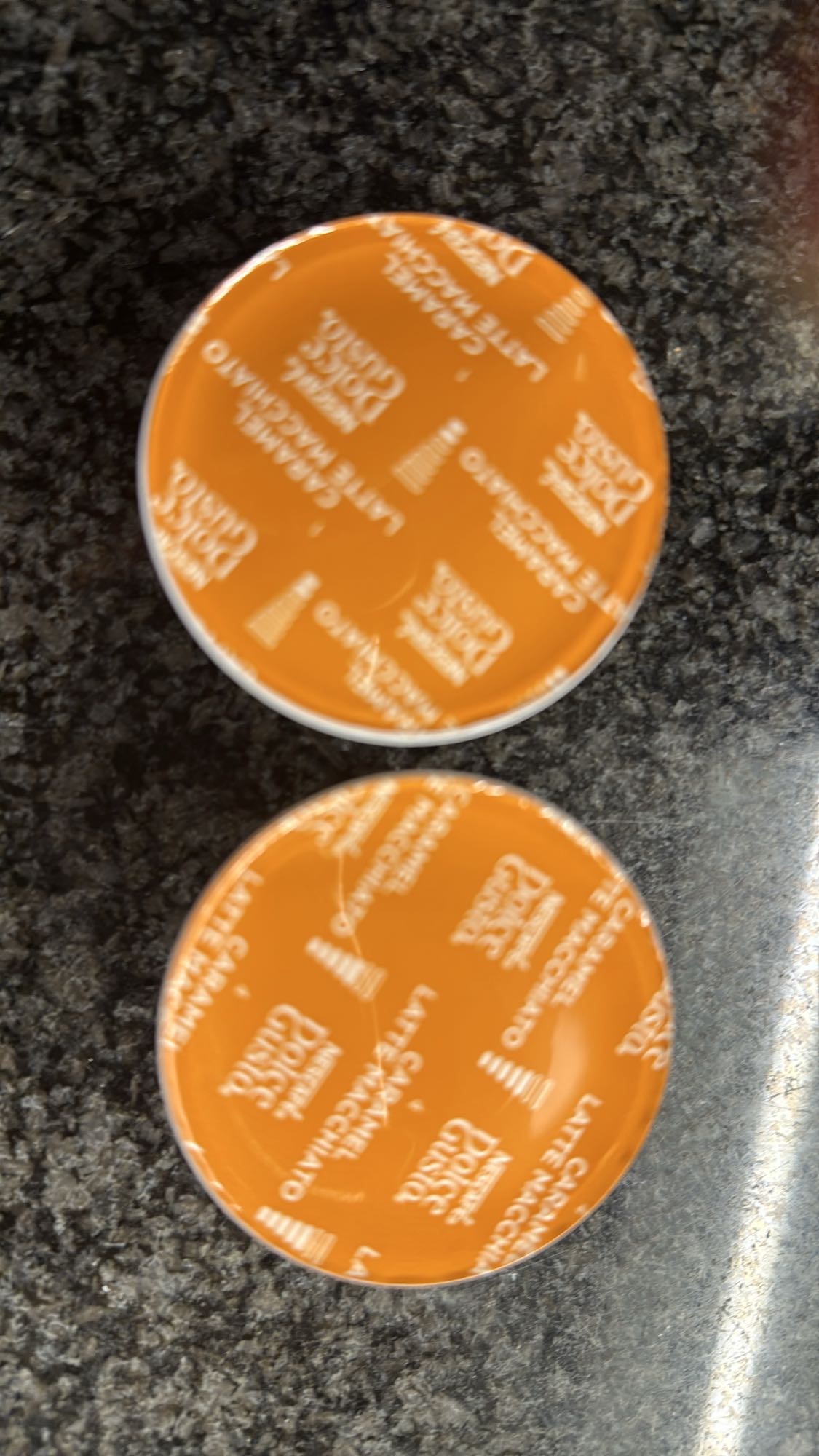 Caramel latte capsules