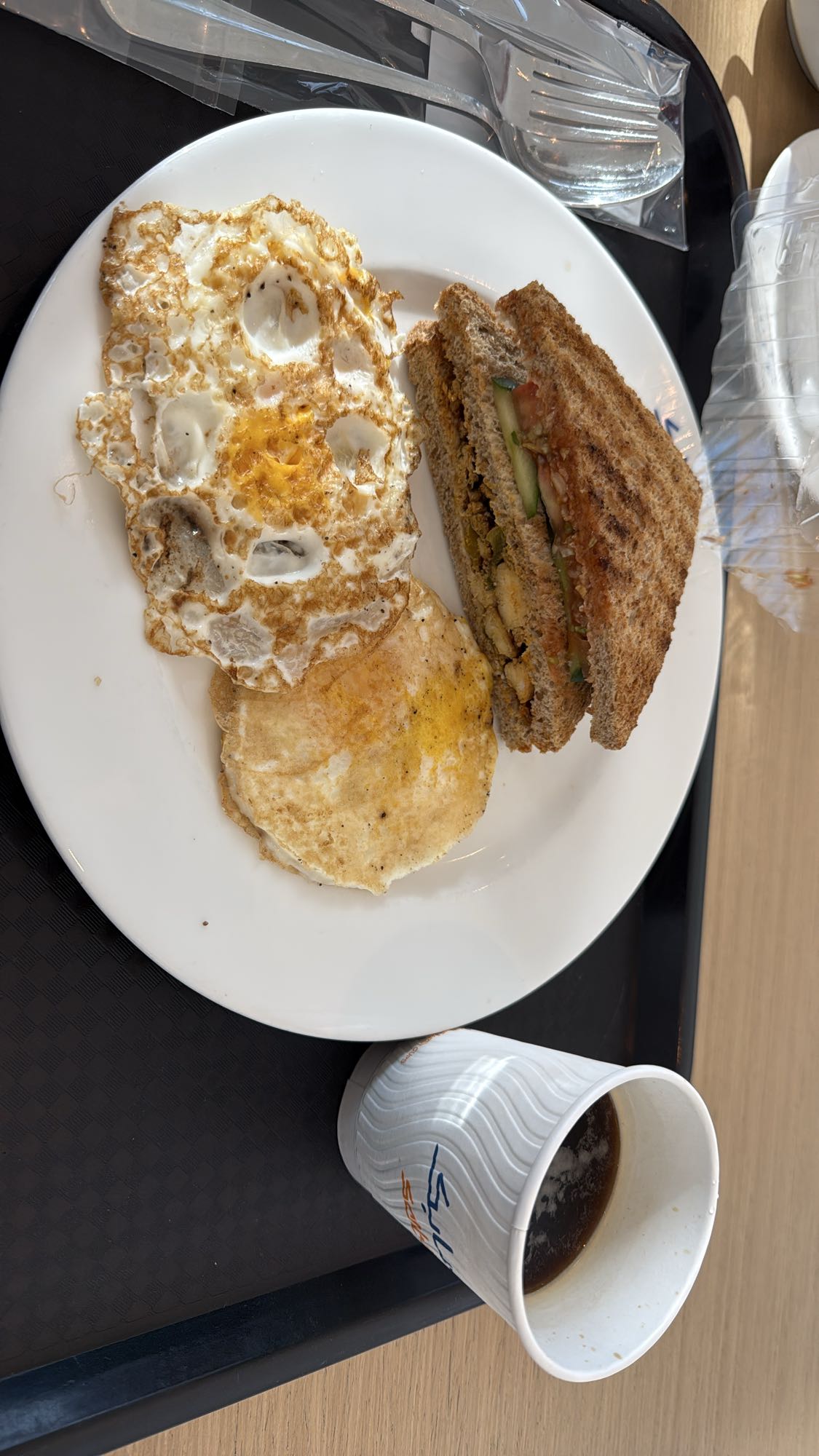 Eggs and Sandwich Plate
