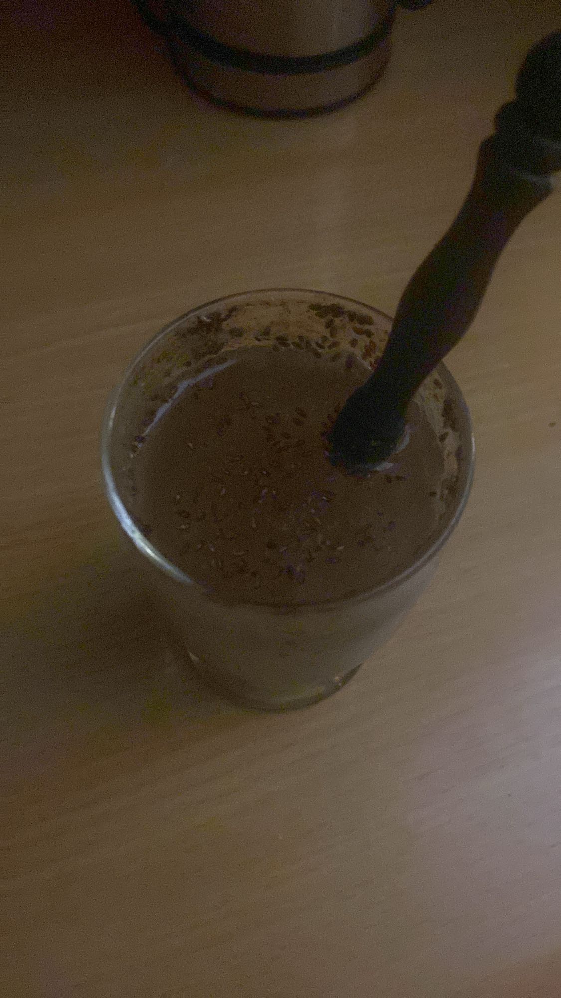 koktajl czekoladowy z siemieniem