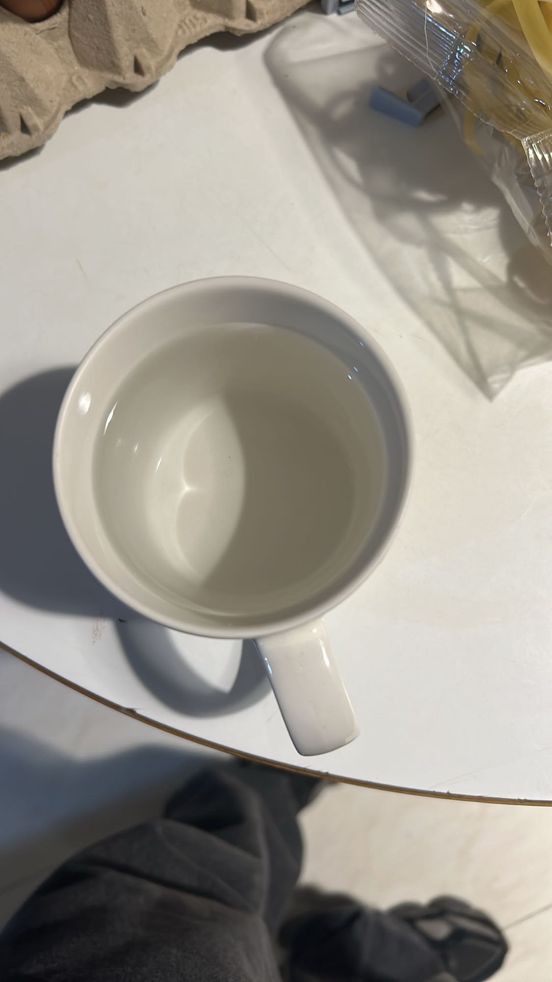 taza de agua