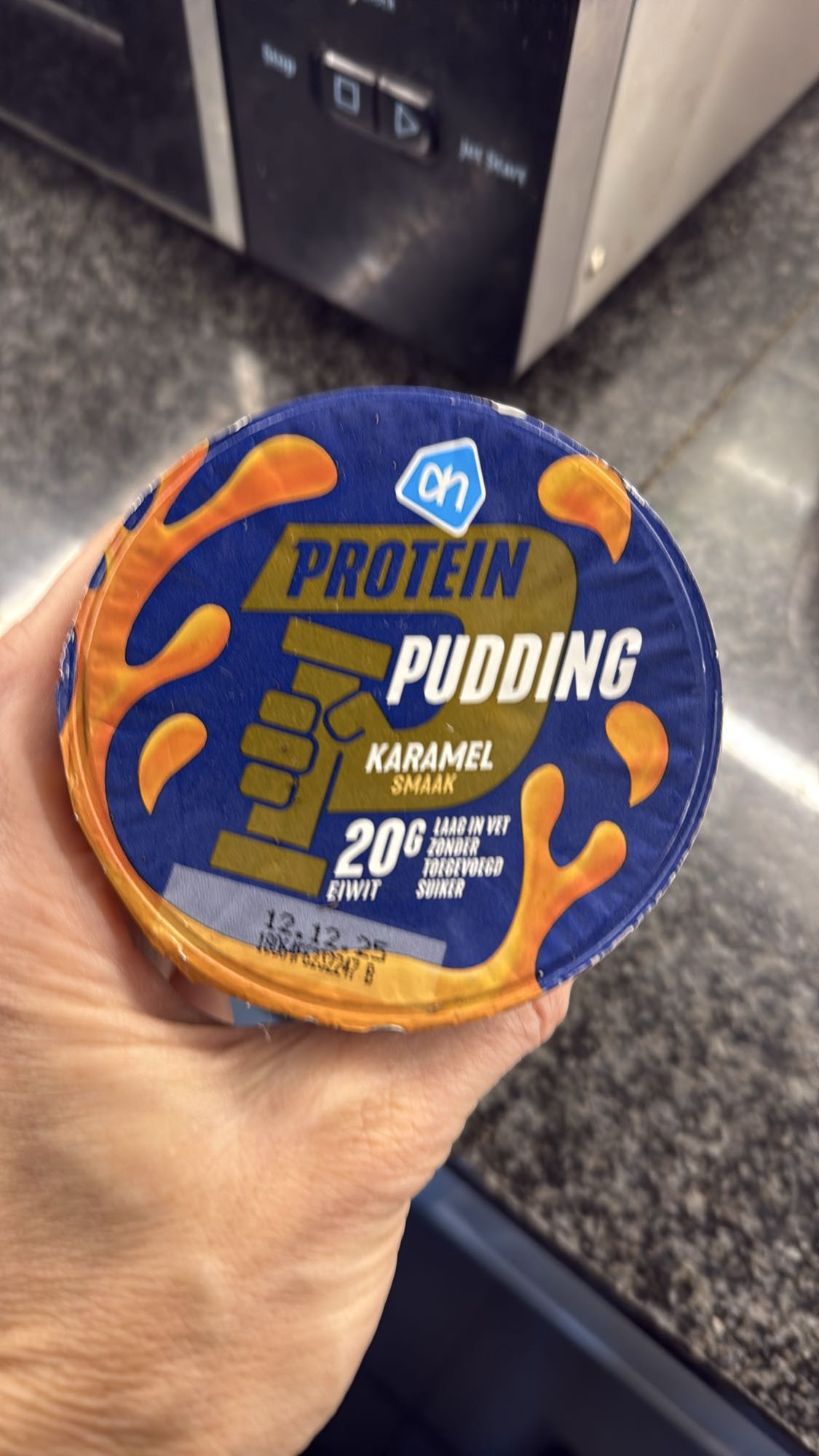 Proteïne karamel pudding
