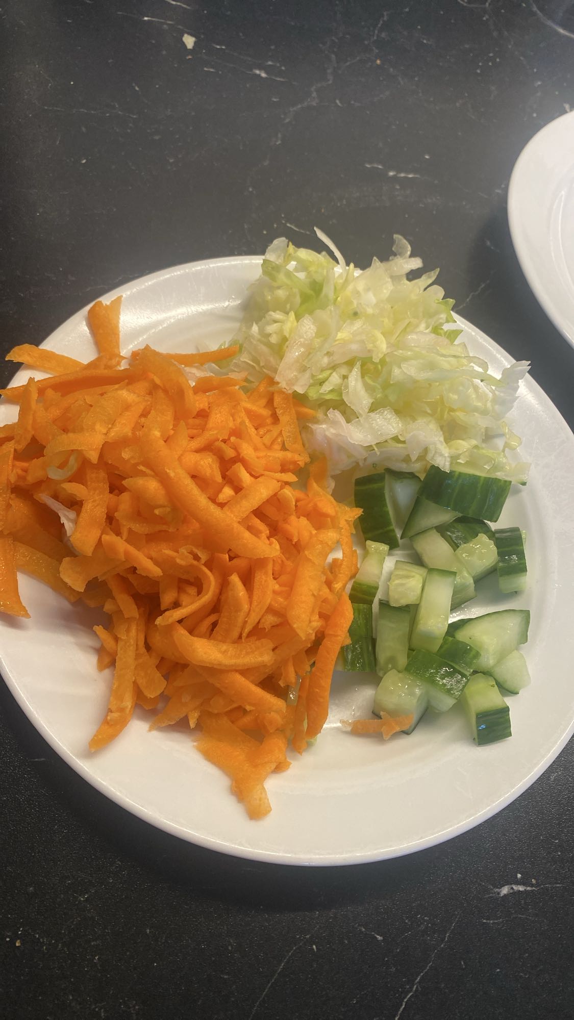 Grönsakstallrik enkel