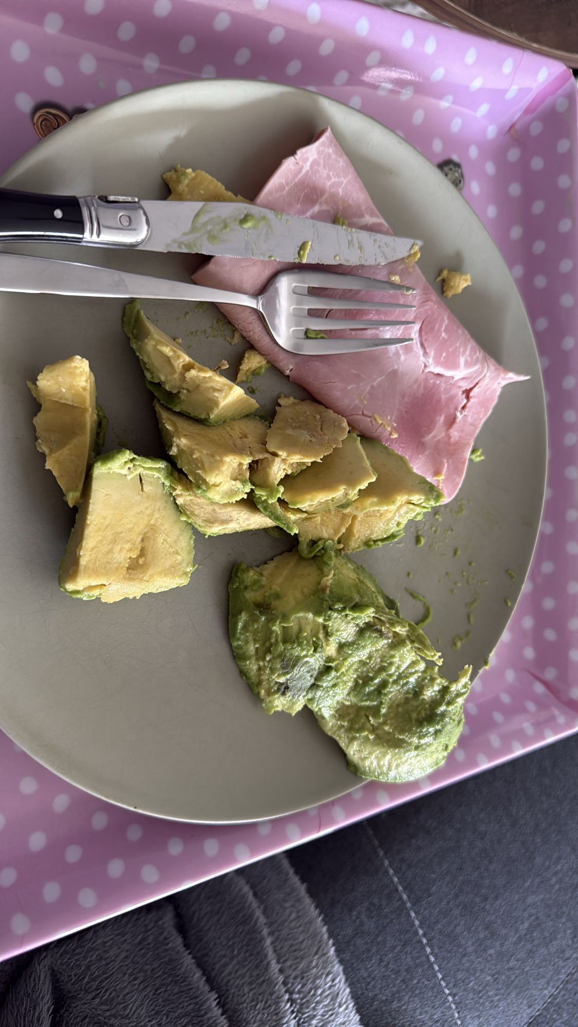 Jambon et avocat