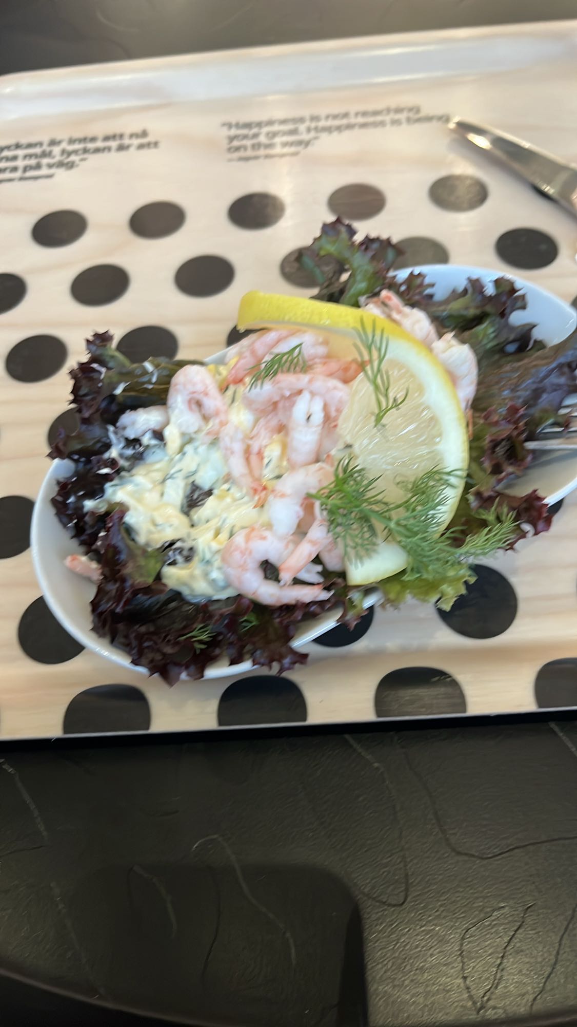 Räksallad med citron