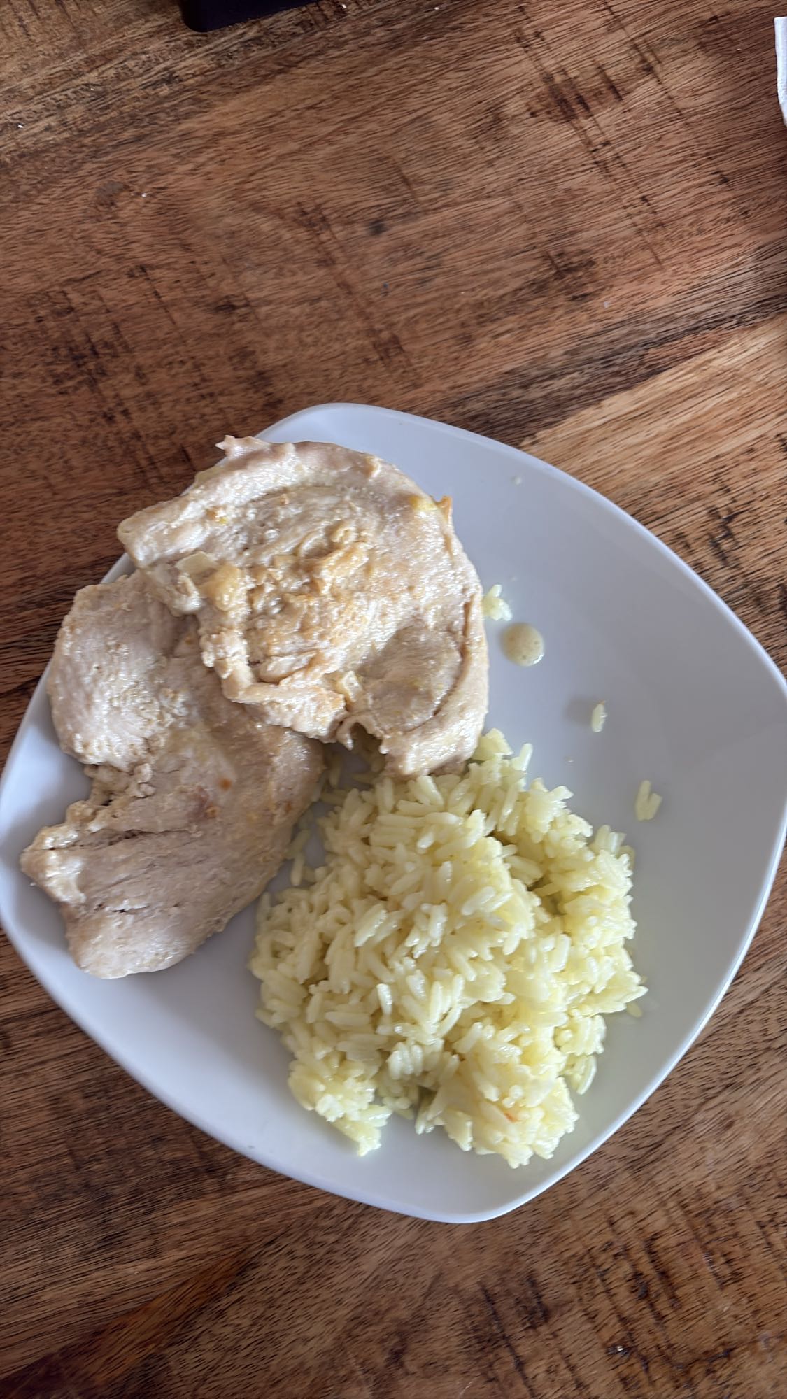 kipfilet met gele rijst