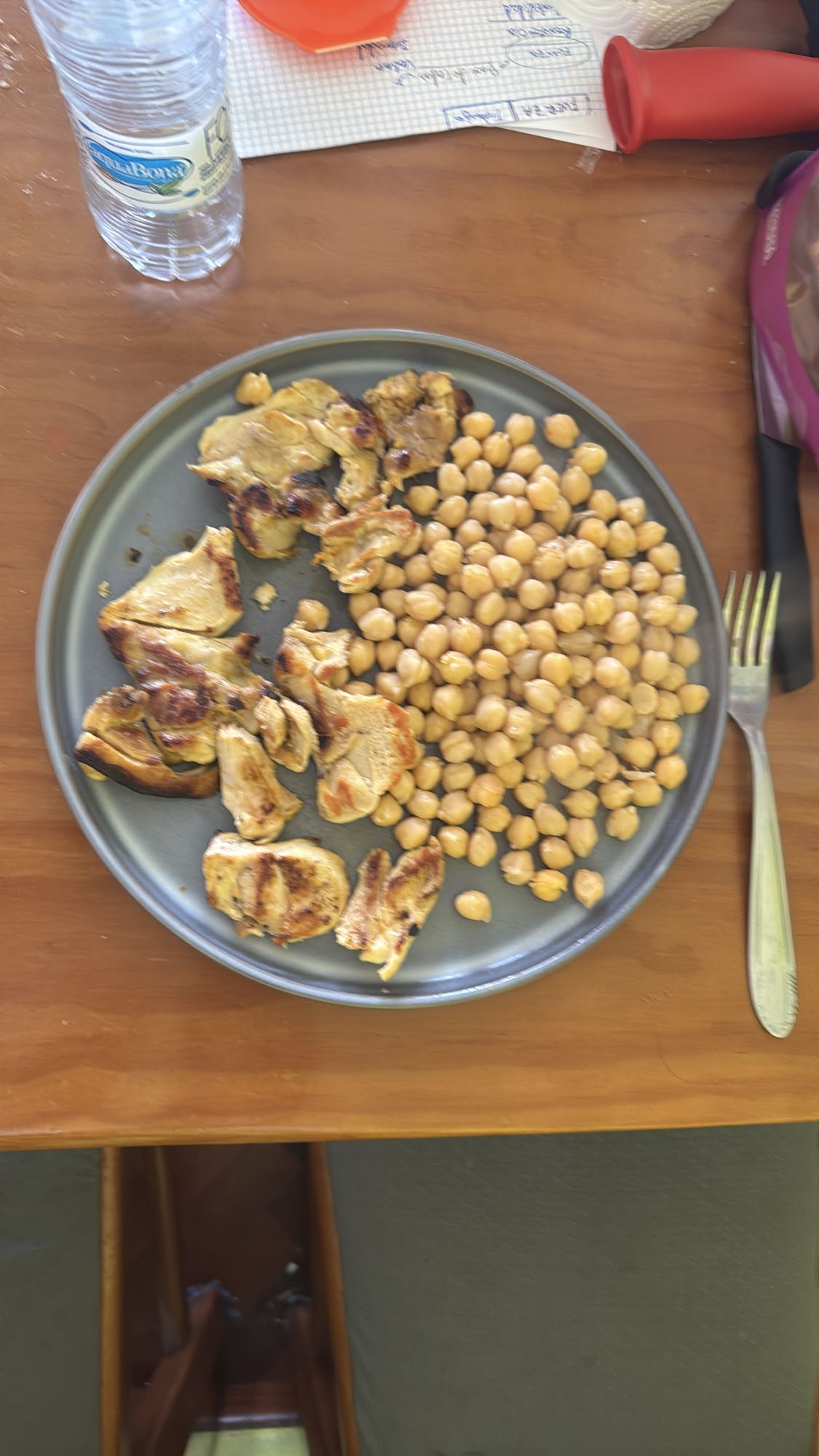 Pollo con garbanzos