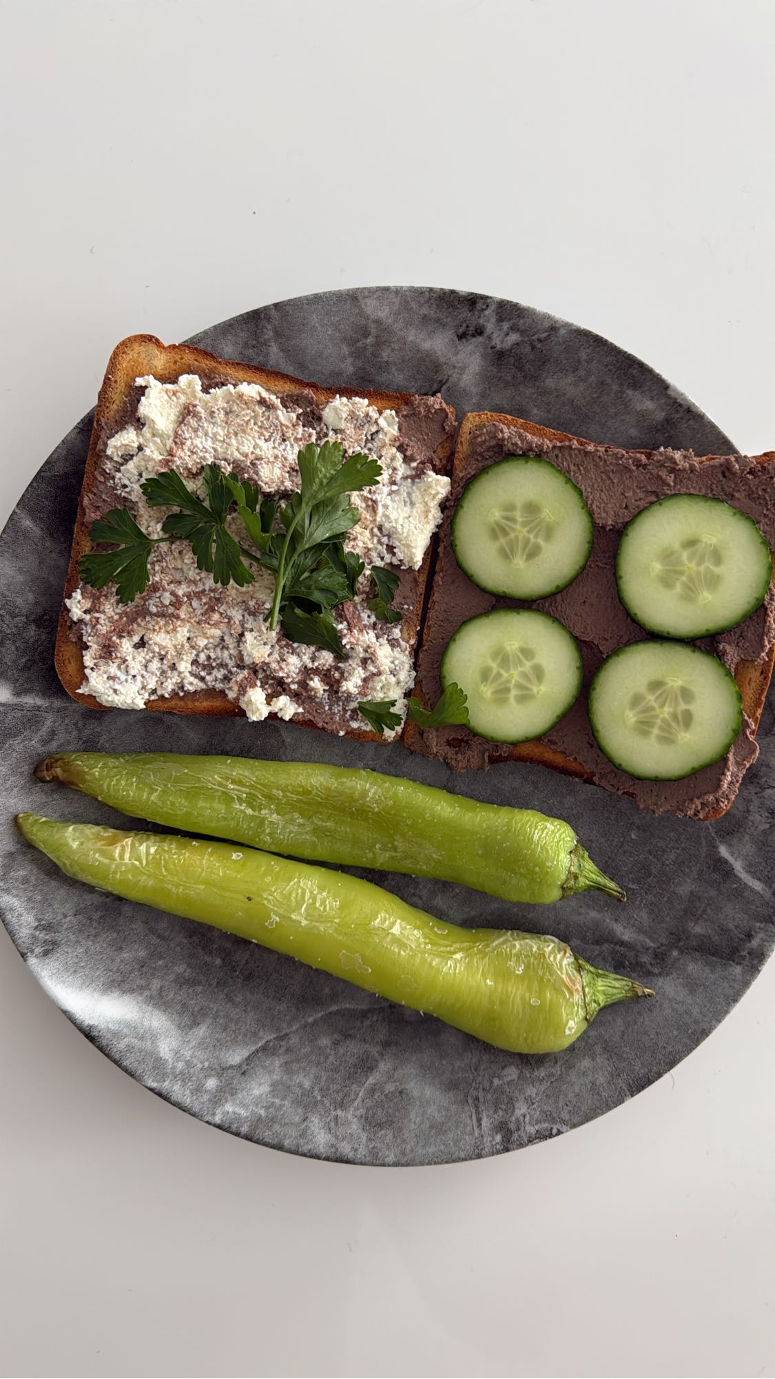 Tartines aux légumes