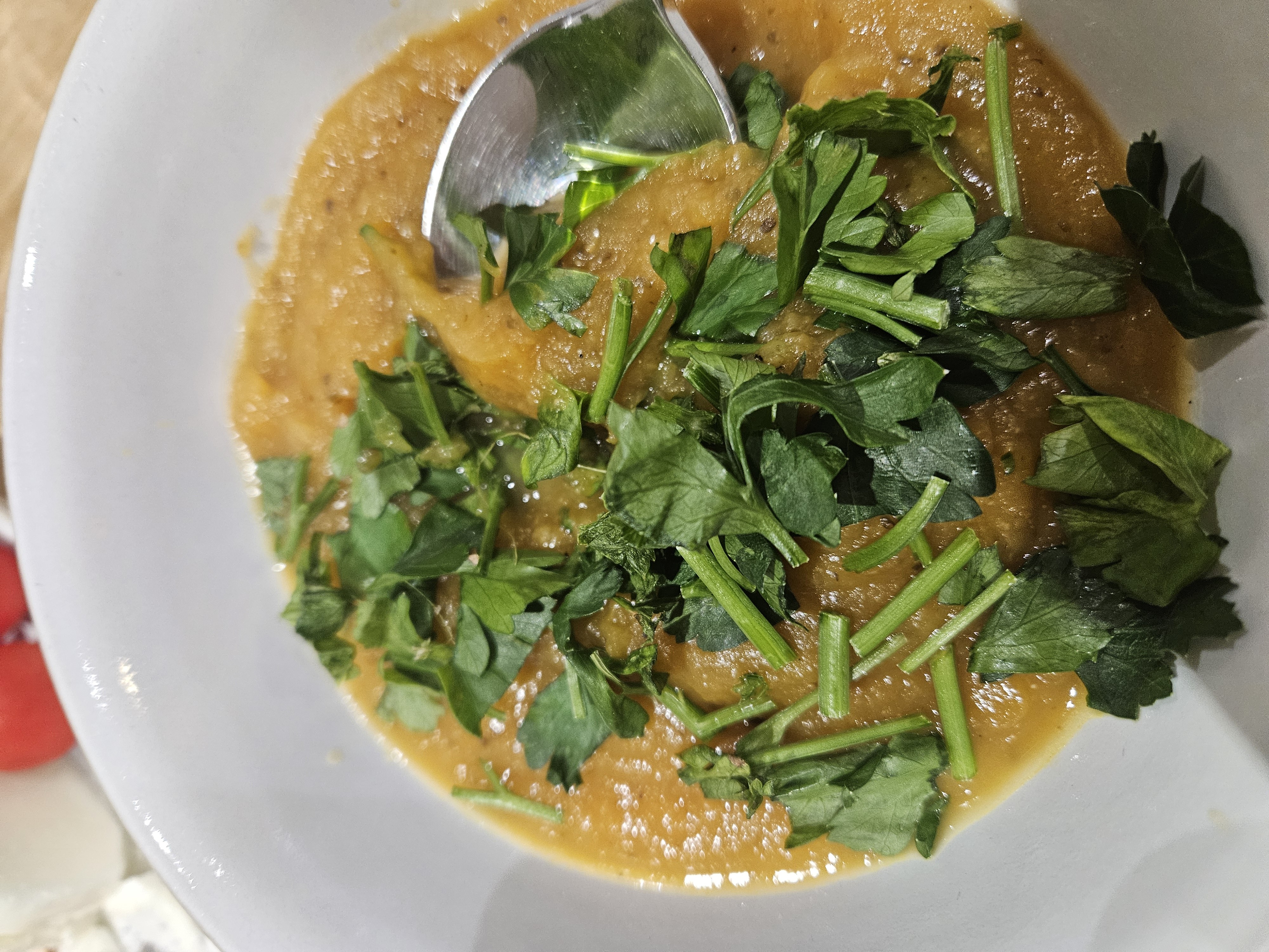 Turnip soup with chia seeds