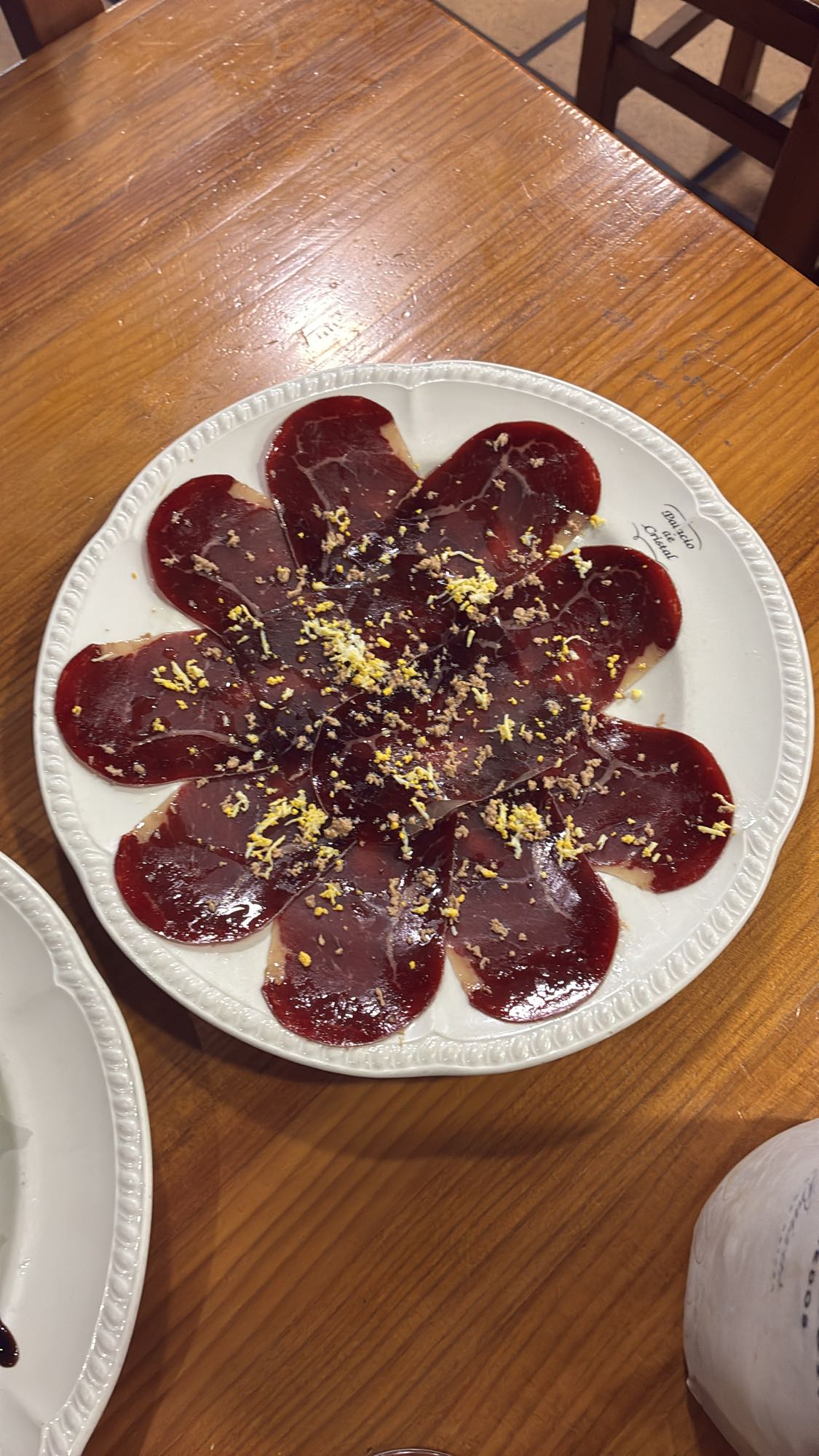 carpaccio de cecina