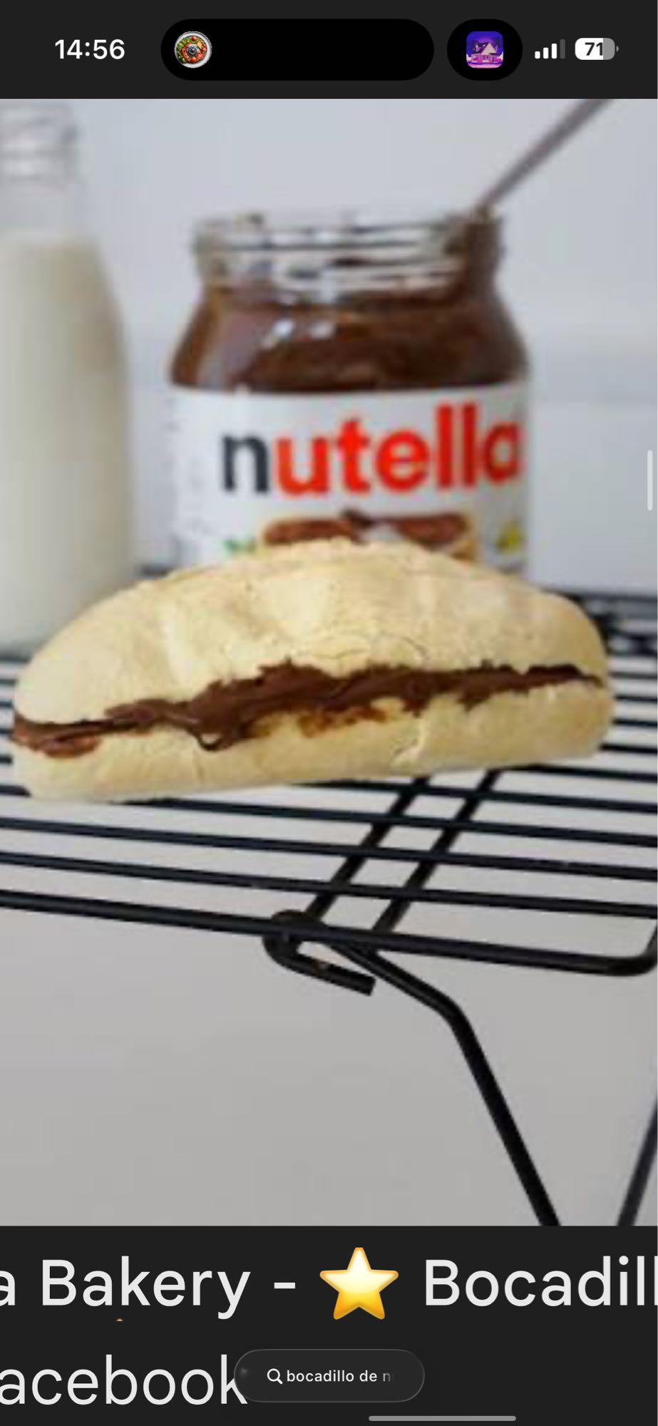 Bocadillo de Nutella