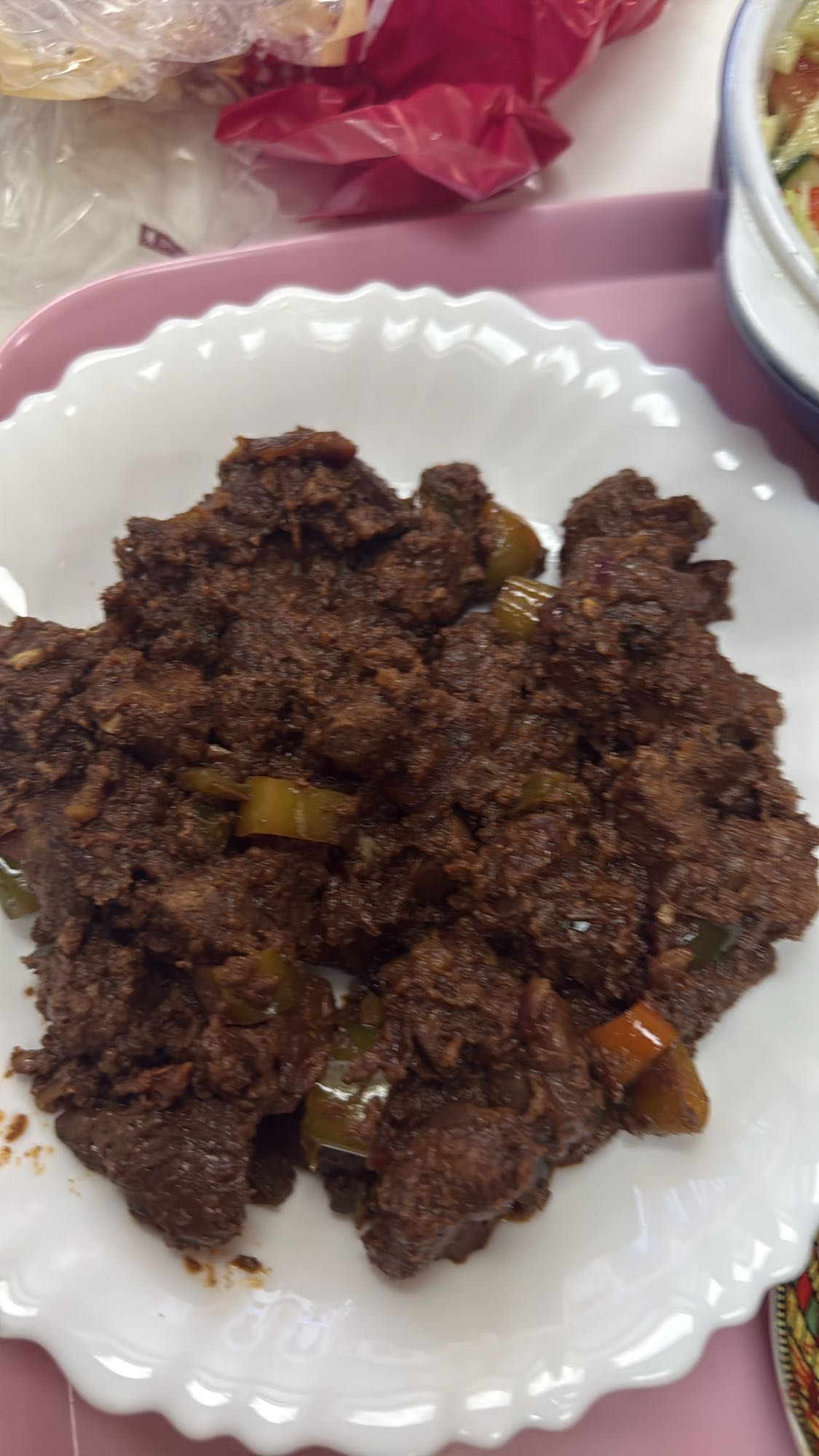 Biffgryte med grønnsaker