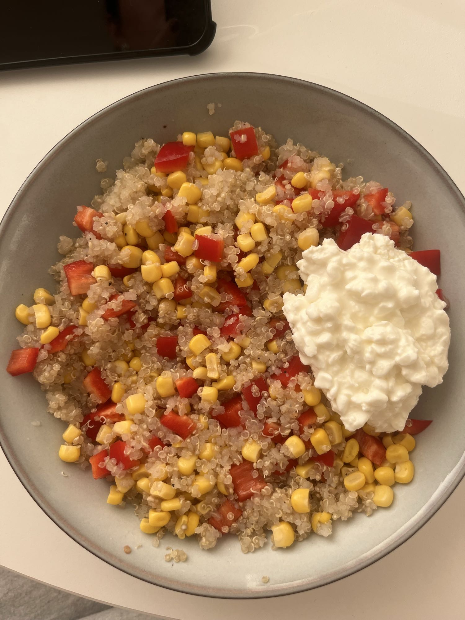 Quinoa maïs salade