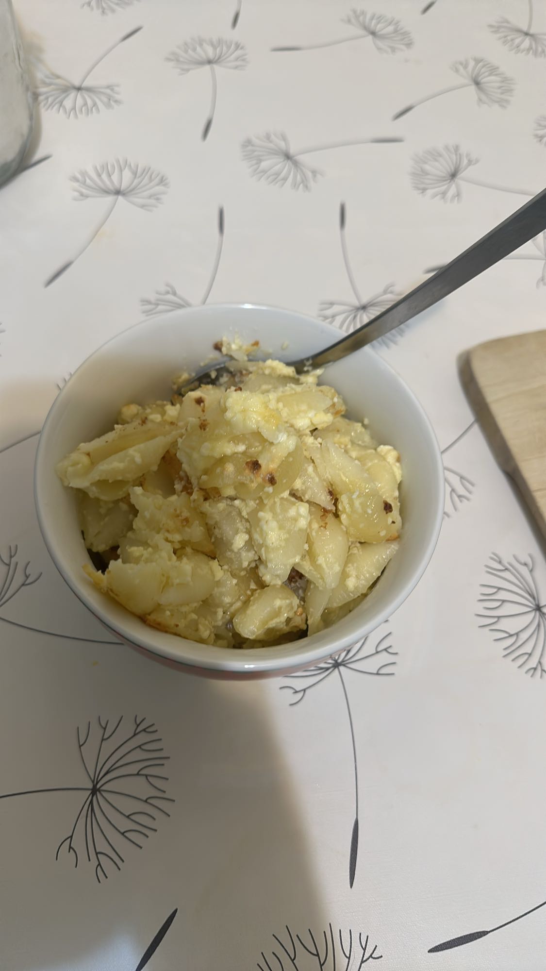 Pasta with cottage cheese