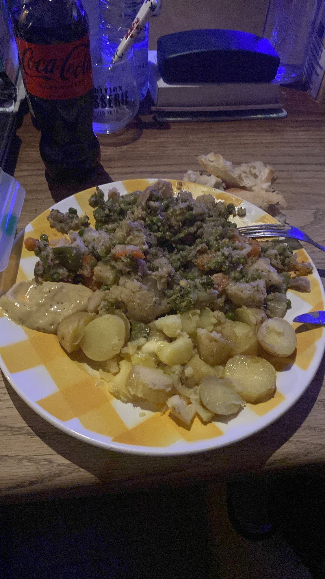 Poulet légumes et pommes