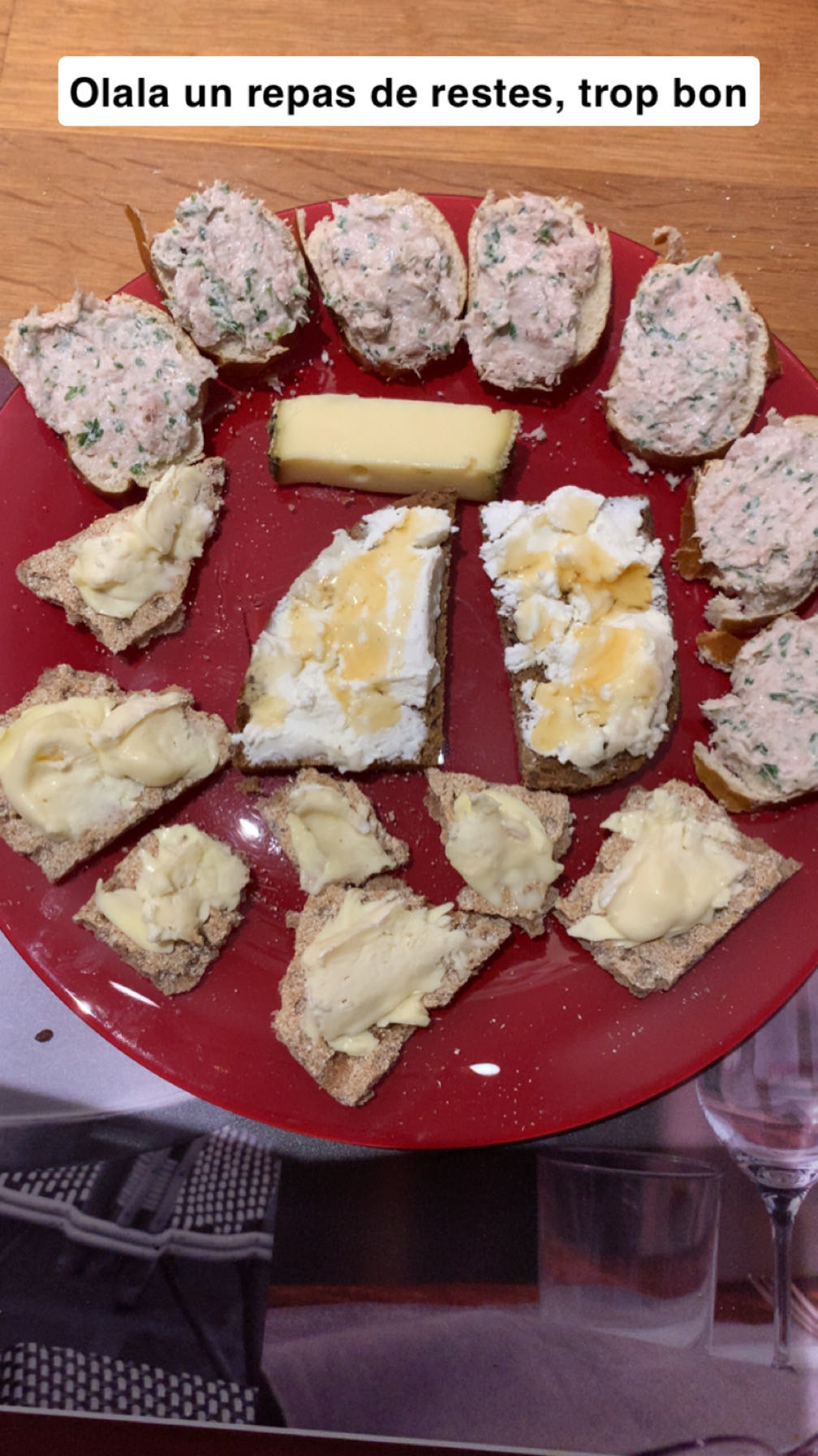 Tartines variées restes