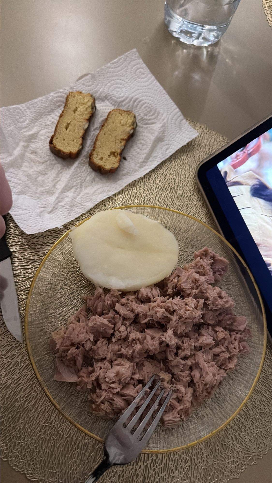 тунец с картофелем