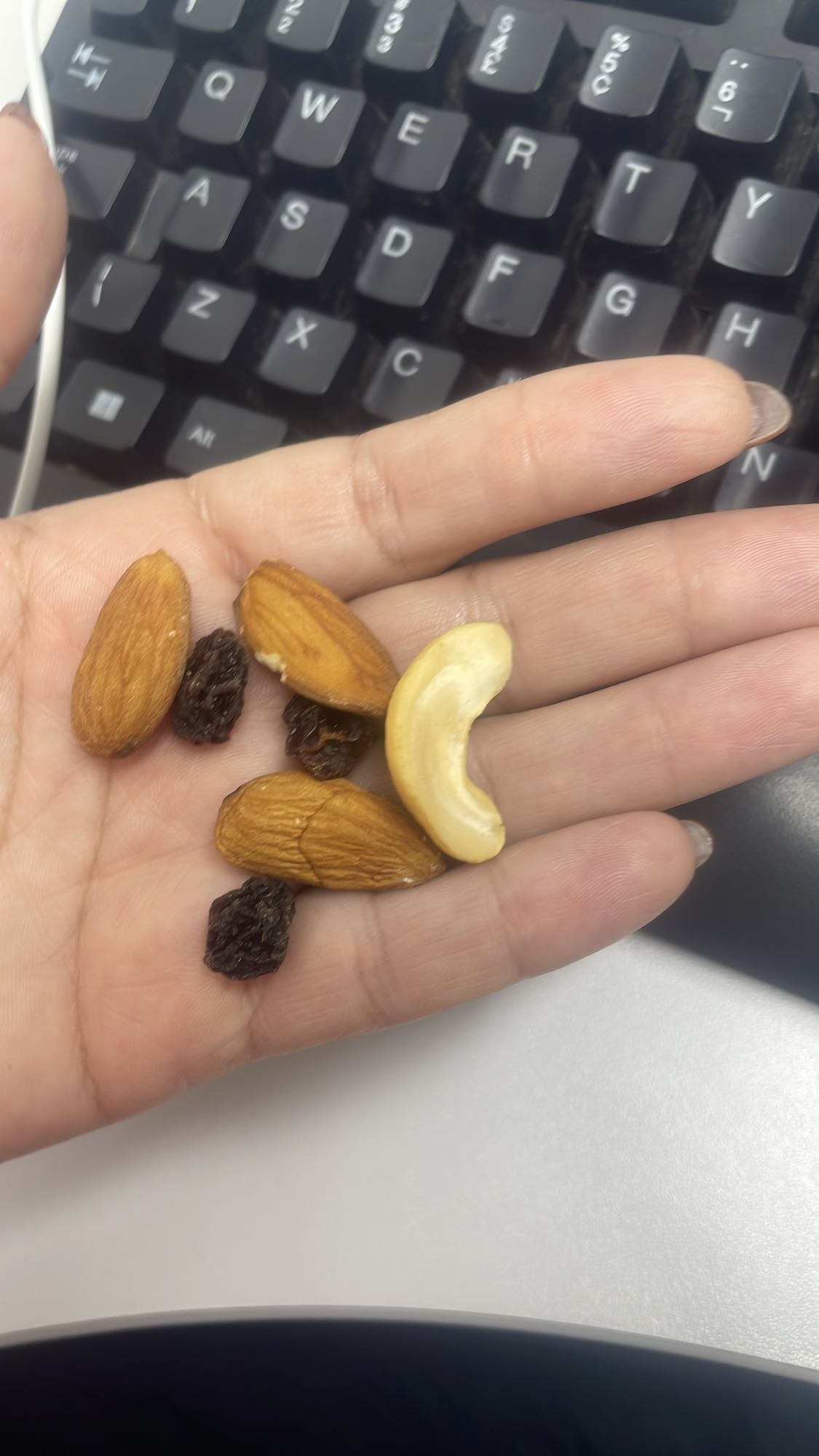 Mix de castanhas e uvas-passas