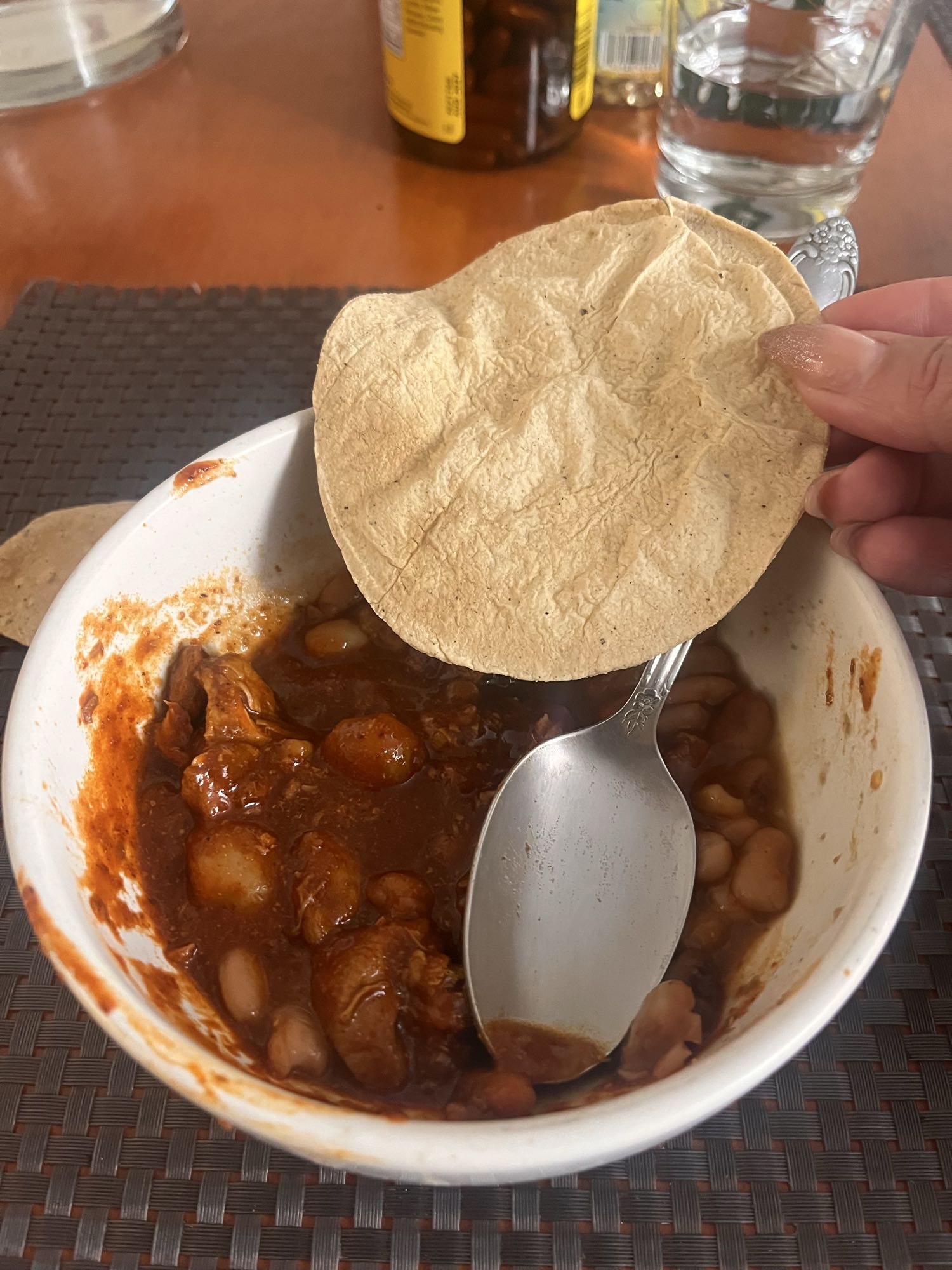 Guisado con tortilla