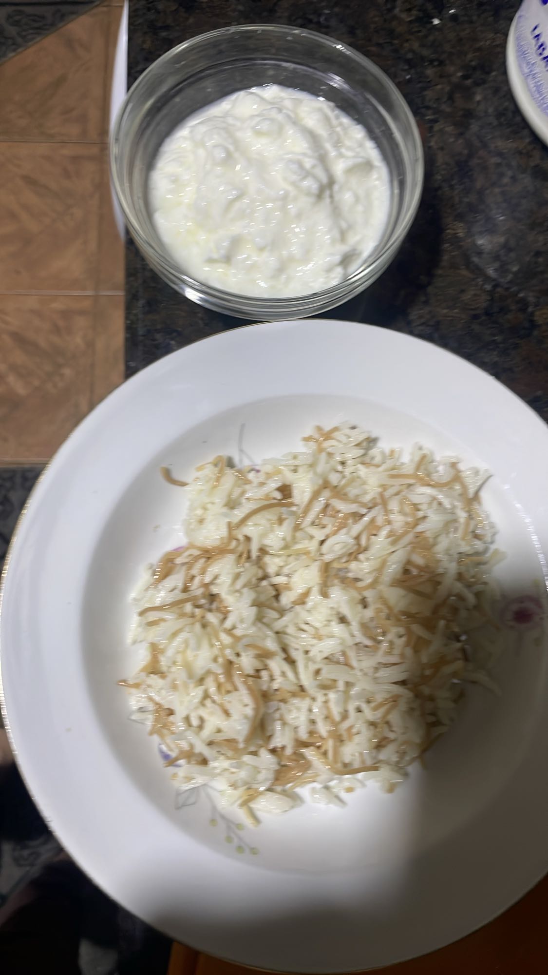Rice with yogurt