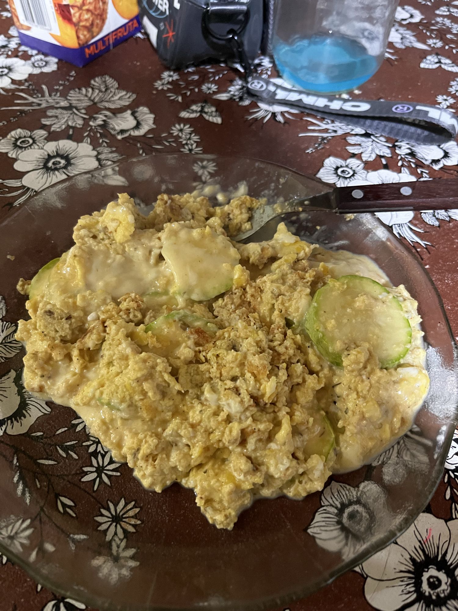 Huevos revueltos con calabacín